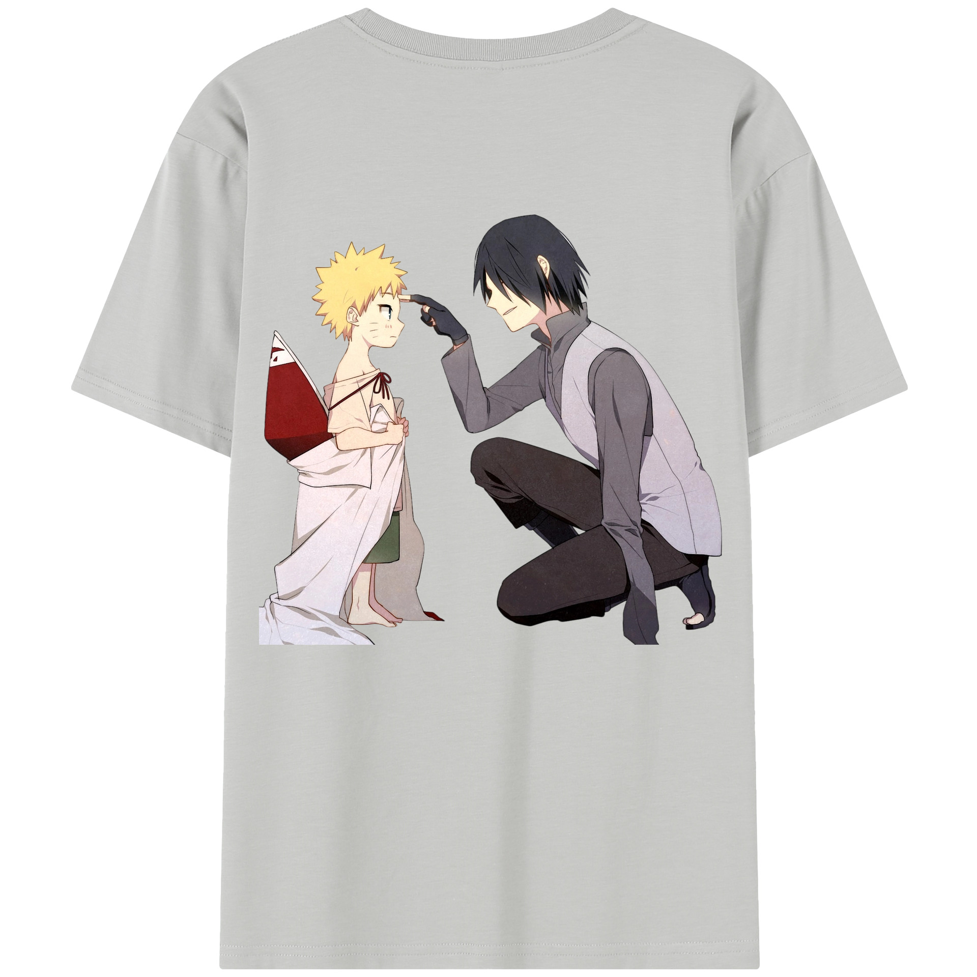 （画像用） NARUTO -ナルト- うちは サスケ Uchiha Sasuke 綿100％半袖Tシャツ（背面プリント）