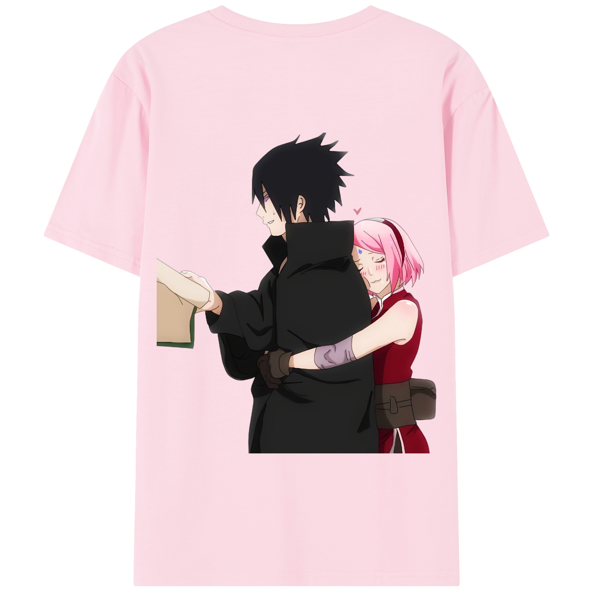 （画像用） NARUTO -ナルト- うちは サスケ Uchiha Sasuke 綿100％半袖Tシャツ（背面プリント）