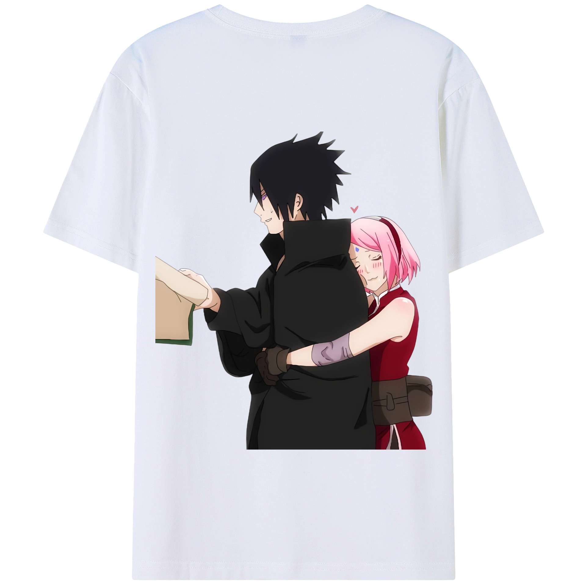 （画像用） NARUTO -ナルト- うちは サスケ Uchiha Sasuke 綿100％半袖Tシャツ（背面プリント）