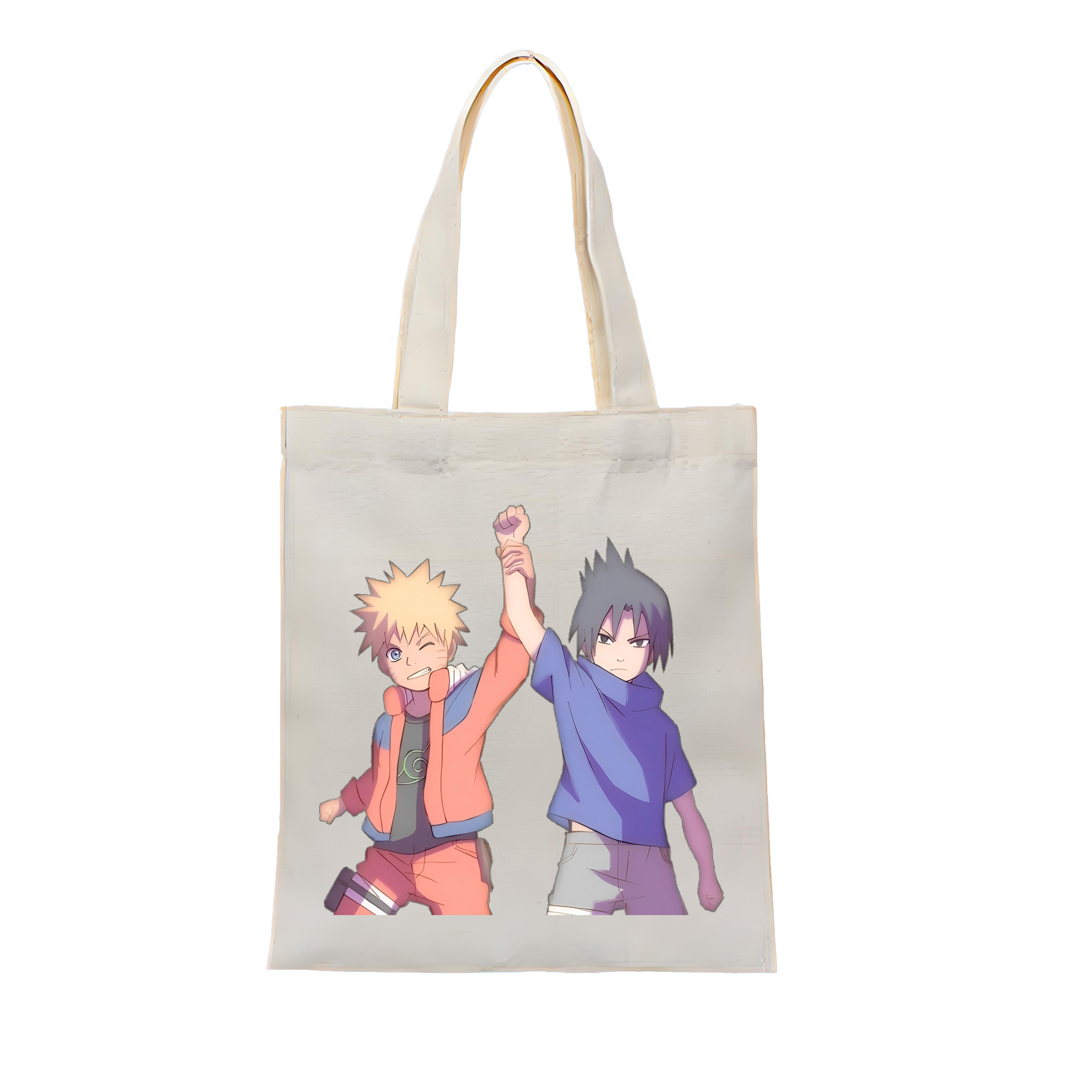 （画像用） NARUTO -ナルト- うちは サスケ Uchiha Sasuke 縦型キャンバス生地手提げバッグ　トートバッグ