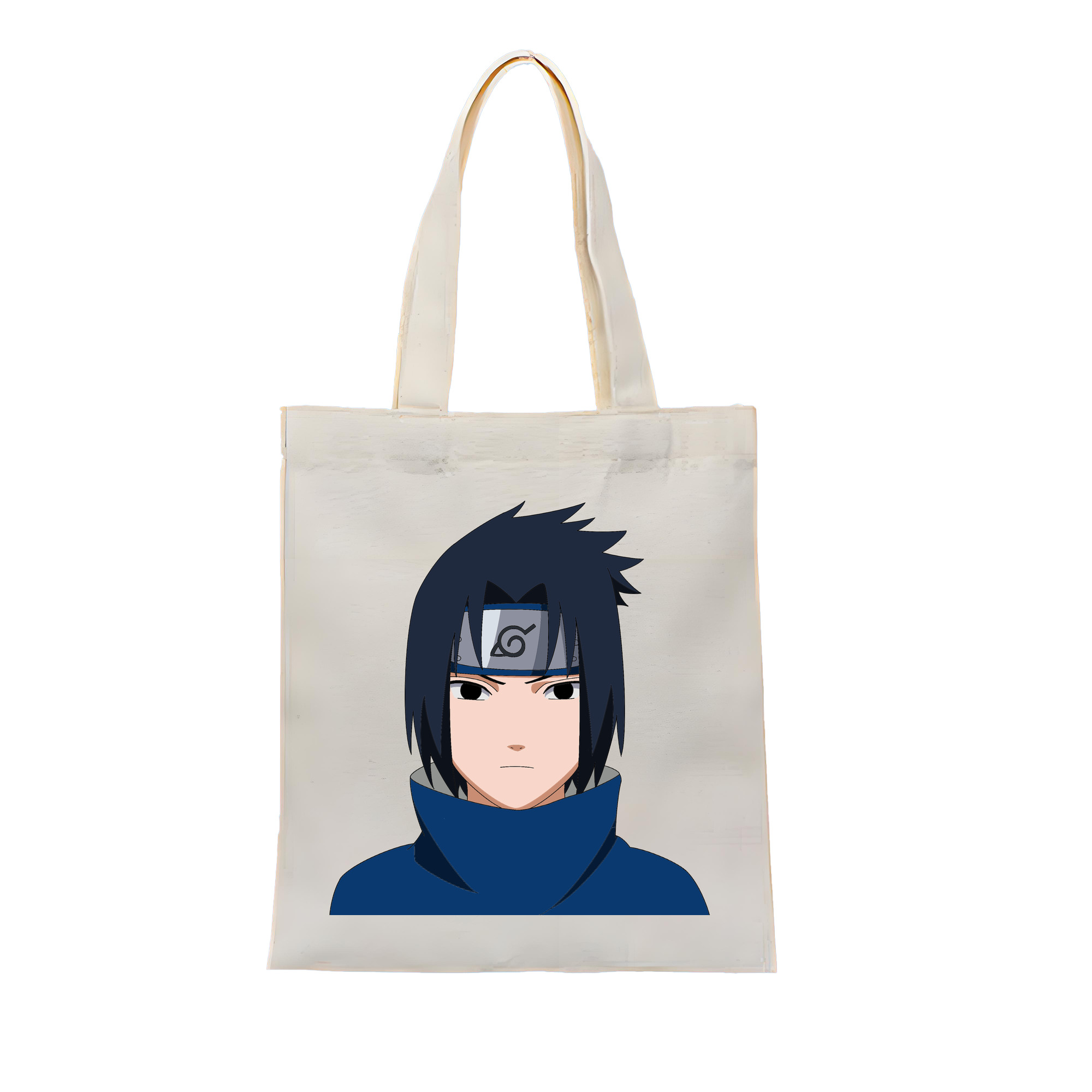 （画像用） NARUTO -ナルト- うちは サスケ Uchiha Sasuke 縦型キャンバス生地手提げバッグ　トートバッグ