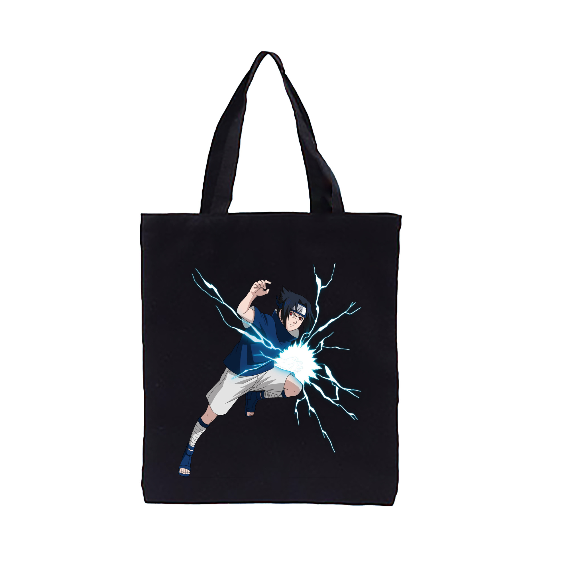 （画像用） NARUTO -ナルト- うちは サスケ Uchiha Sasuke 縦型キャンバス生地手提げバッグ　トートバッグ