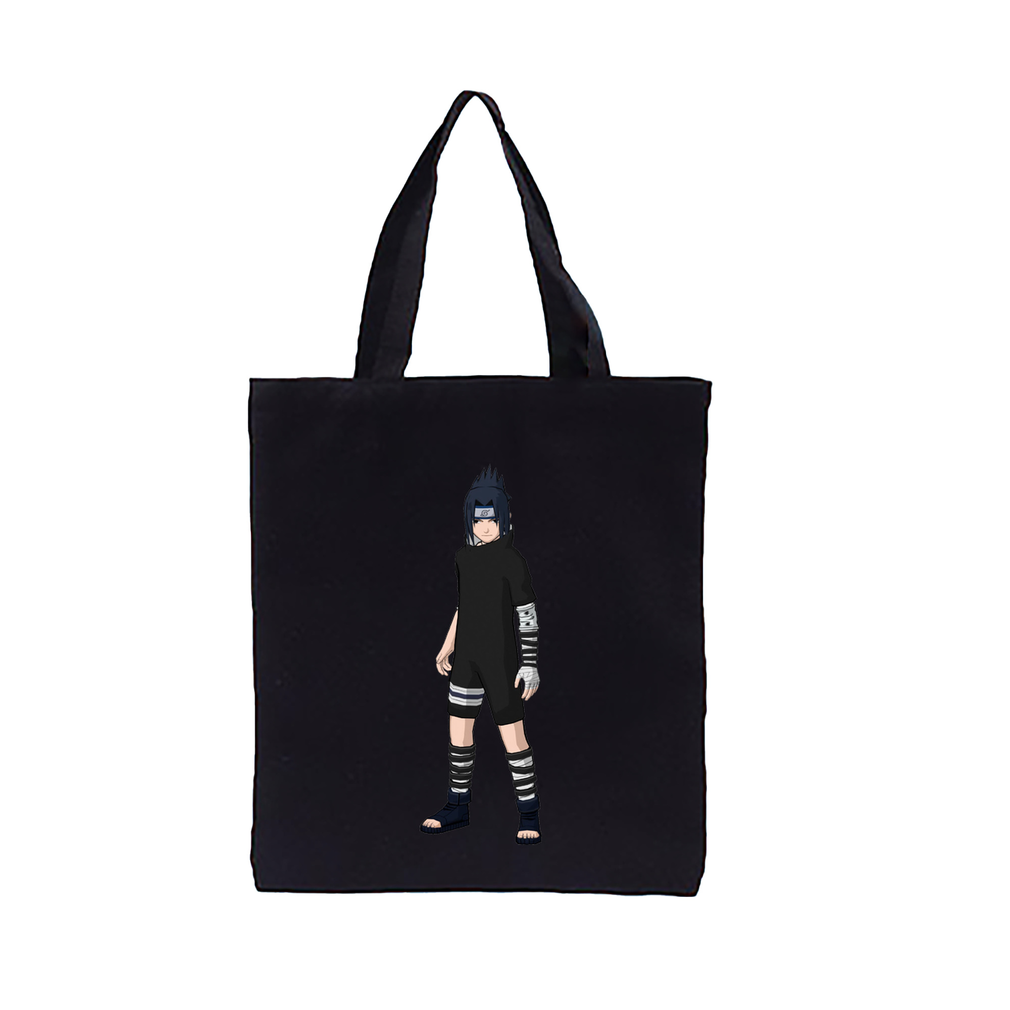 （画像用） NARUTO -ナルト- うちは サスケ Uchiha Sasuke 縦型キャンバス生地手提げバッグ　トートバッグ
