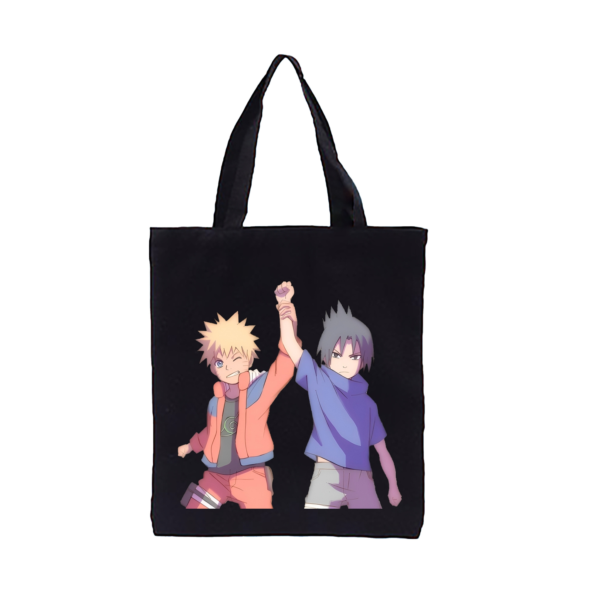 （画像用） NARUTO -ナルト- うちは サスケ Uchiha Sasuke 縦型キャンバス生地手提げバッグ　トートバッグ