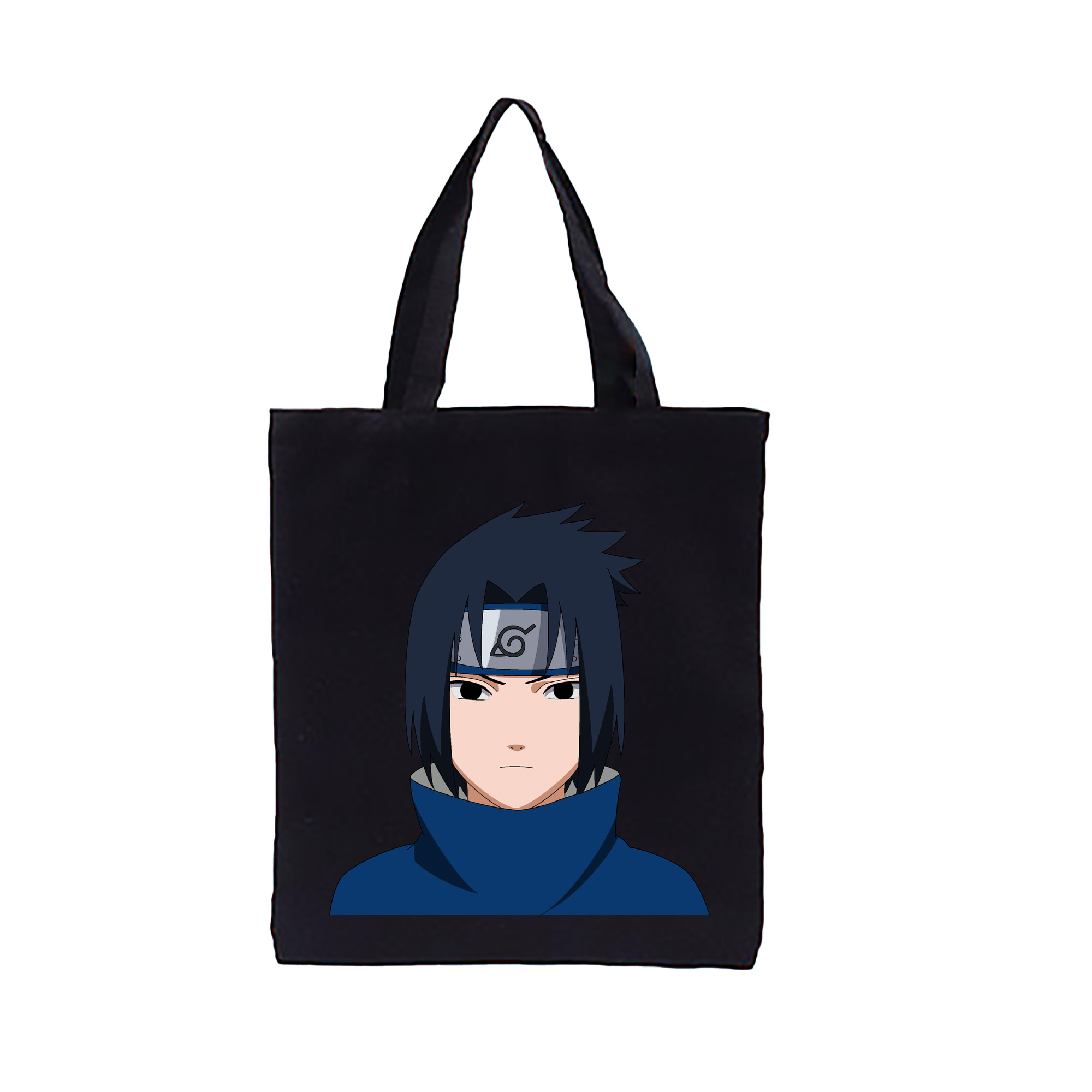 （画像用） NARUTO -ナルト- うちは サスケ Uchiha Sasuke 縦型キャンバス生地手提げバッグ　トートバッグ