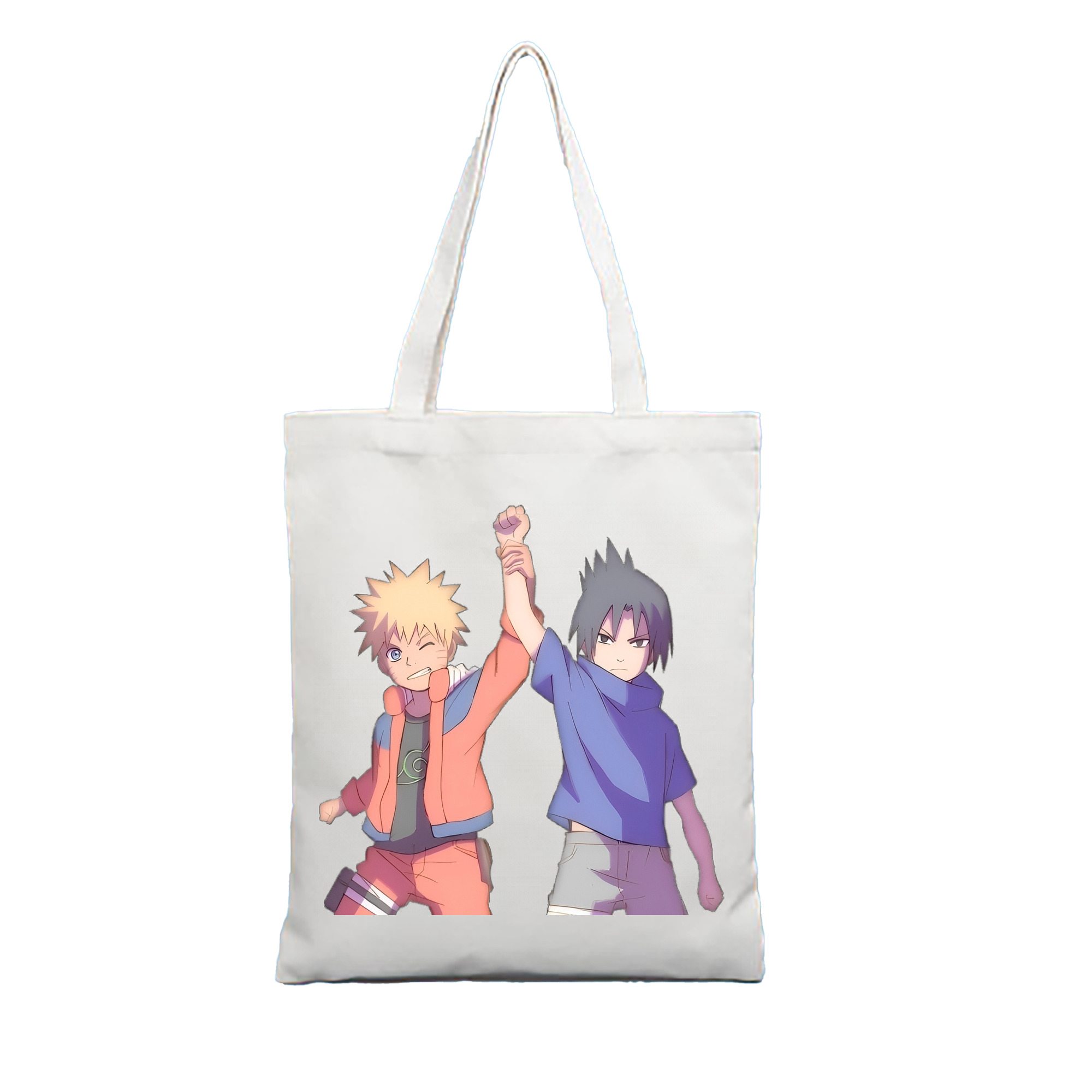 （画像用） NARUTO -ナルト- うちは サスケ Uchiha Sasuke 縦型キャンバス生地手提げバッグ　トートバッグ