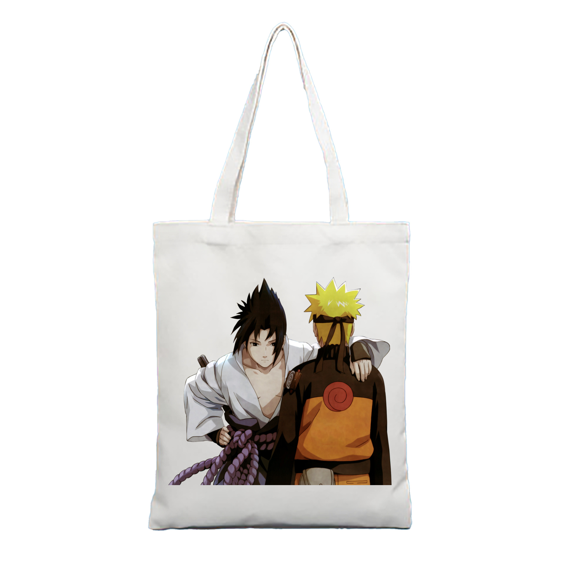 （画像用） NARUTO -ナルト- うちは サスケ Uchiha Sasuke 縦型キャンバス生地手提げバッグ　トートバッグ