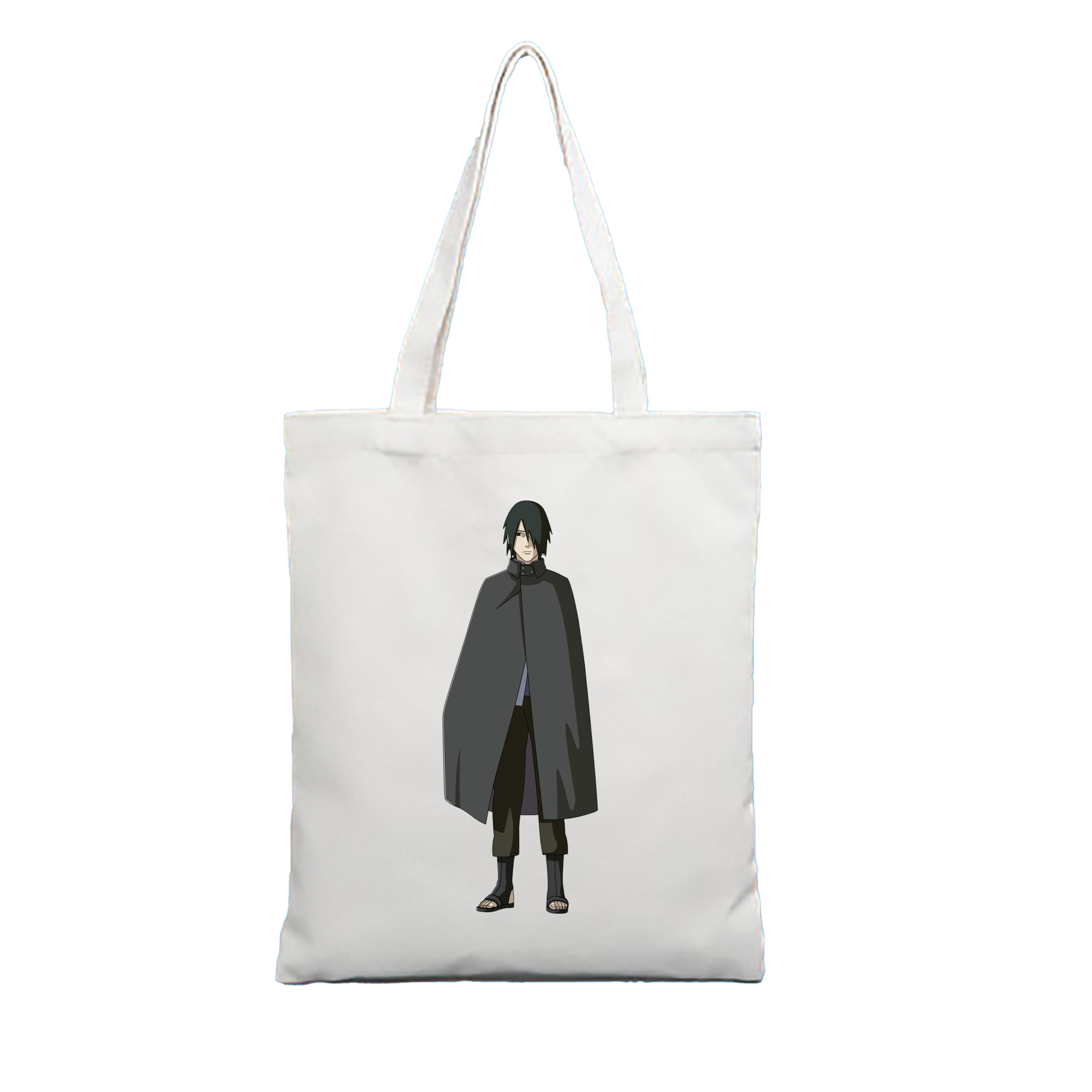 （画像用） NARUTO -ナルト- うちは サスケ Uchiha Sasuke 縦型キャンバス生地手提げバッグ　トートバッグ