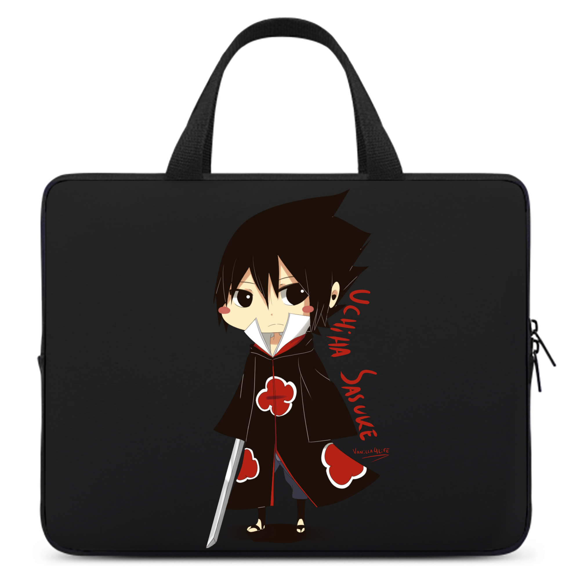 （画像用） NARUTO -ナルト- うちは サスケ Uchiha Sasuke 手提げノートパソコンバッグ