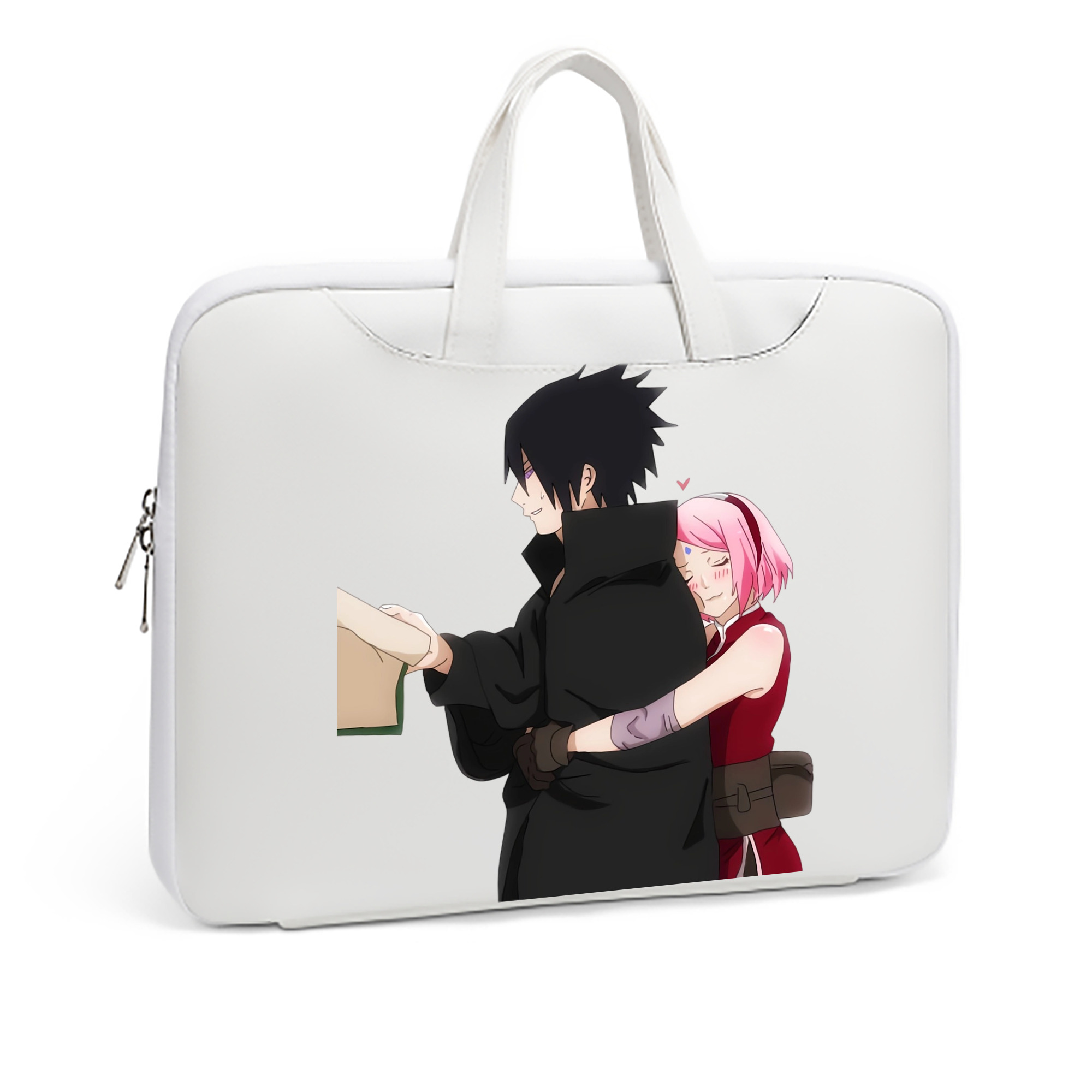 （画像用） NARUTO -ナルト- うちは サスケ Uchiha Sasuke レザーラップトップバッグ　ノートパソコンケース