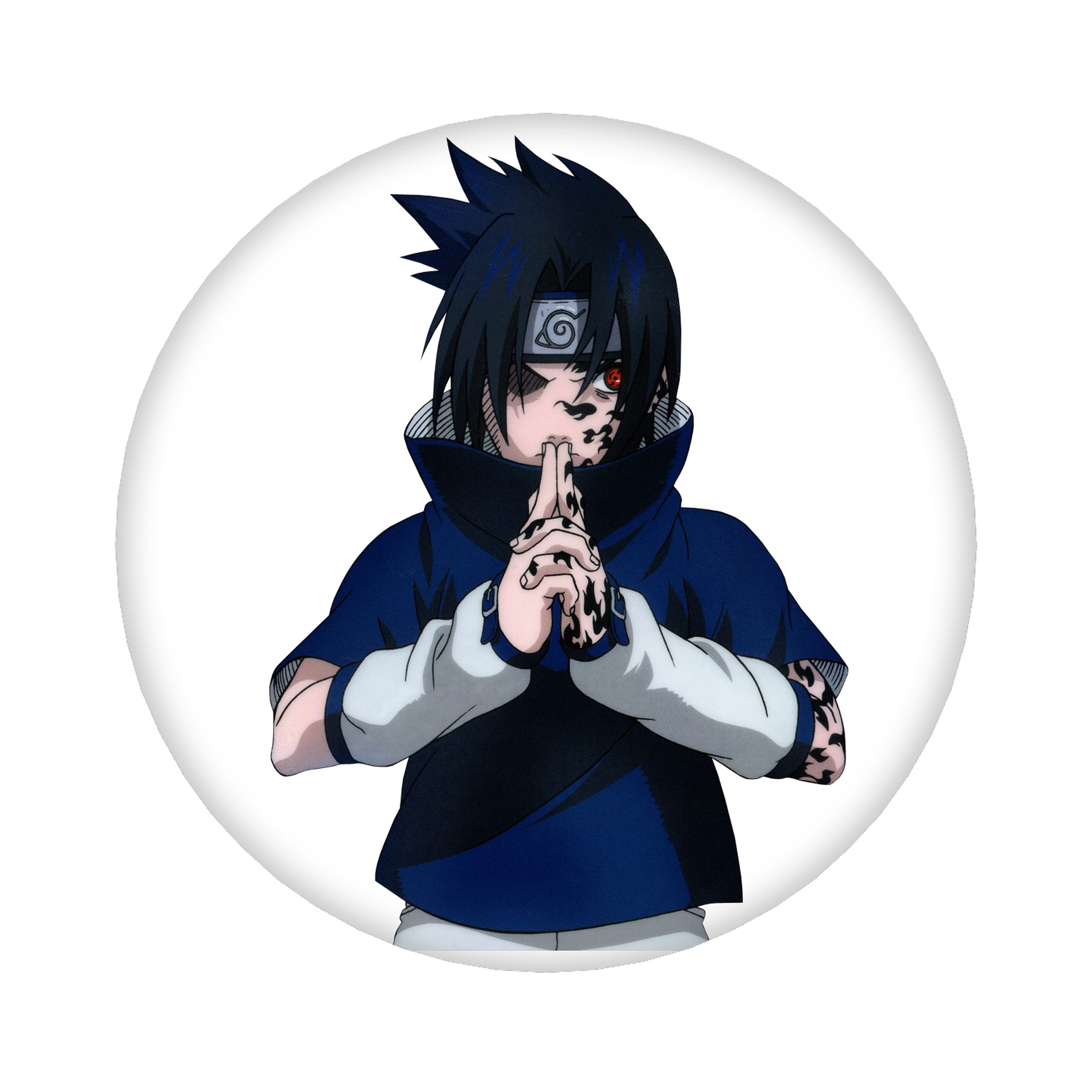 （画像用） NARUTO -ナルト- うちは サスケ Uchiha Sasuke 6cm 缶バッジ 複数セット