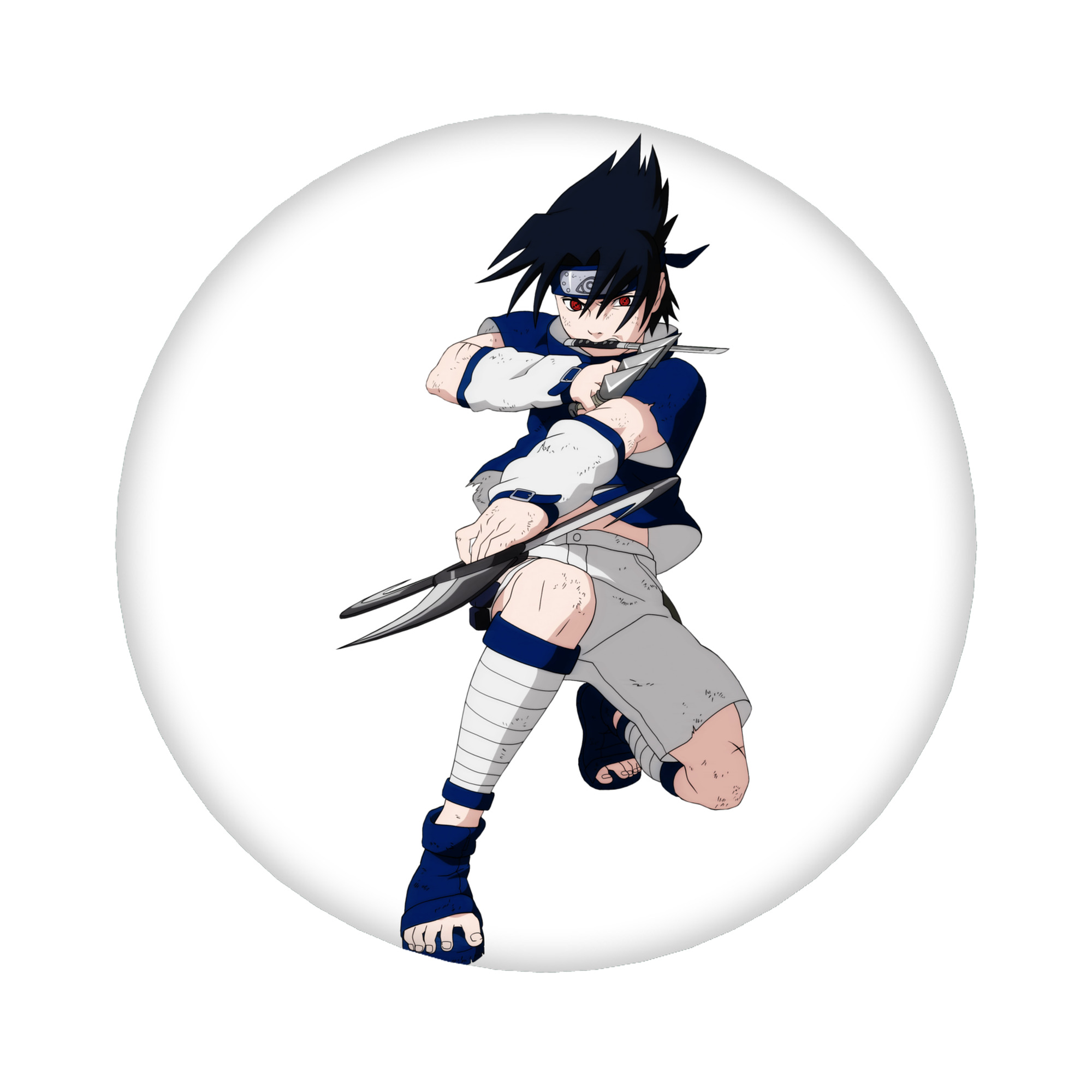 （画像用） NARUTO -ナルト- うちは サスケ Uchiha Sasuke 6cm 缶バッジ 複数セット