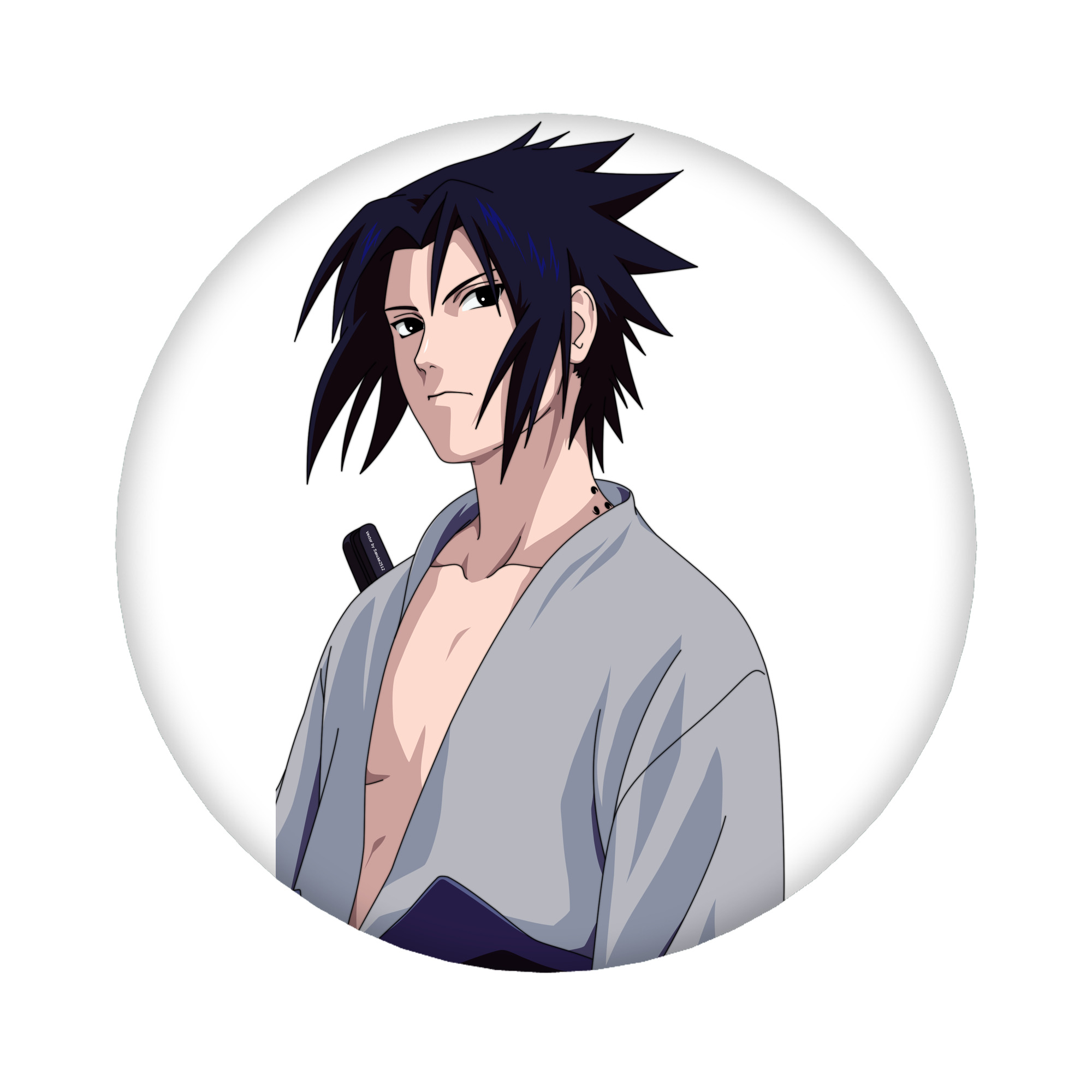 （画像用） NARUTO -ナルト- うちは サスケ Uchiha Sasuke 6cm 缶バッジ 複数セット