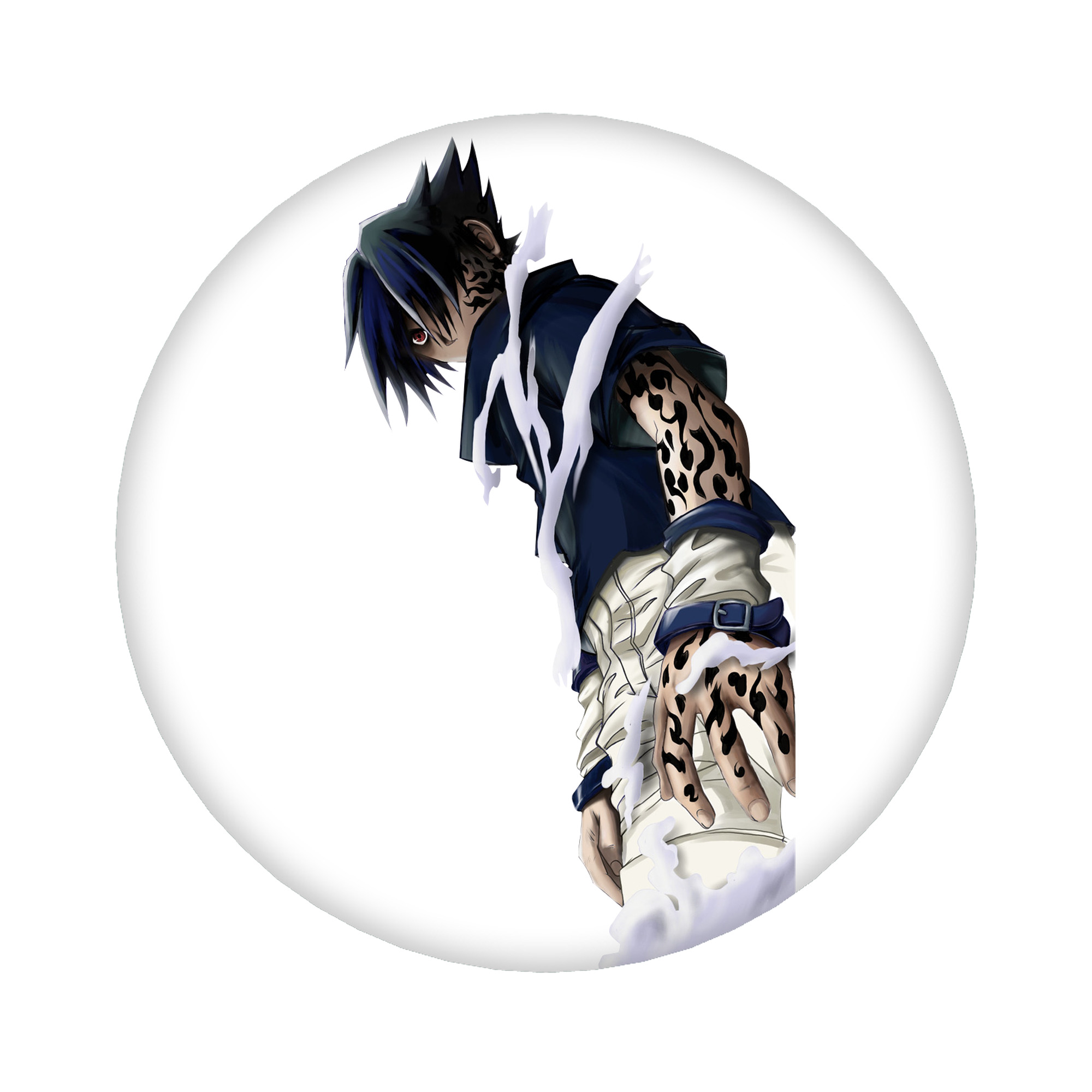 （画像用） NARUTO -ナルト- うちは サスケ Uchiha Sasuke 6cm 缶バッジ 複数セット
