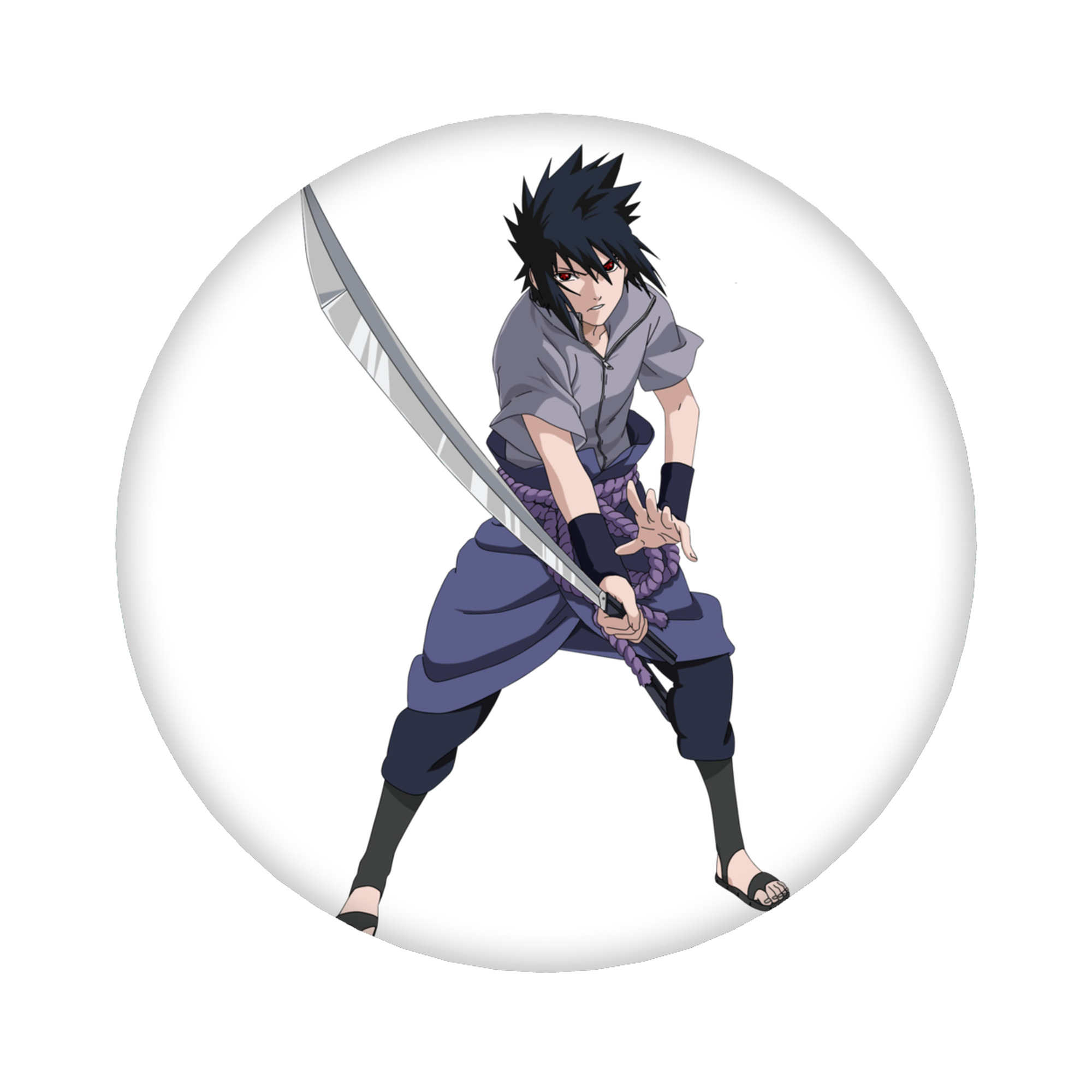 （画像用） NARUTO -ナルト- うちは サスケ Uchiha Sasuke 6cm 缶バッジ 複数セット