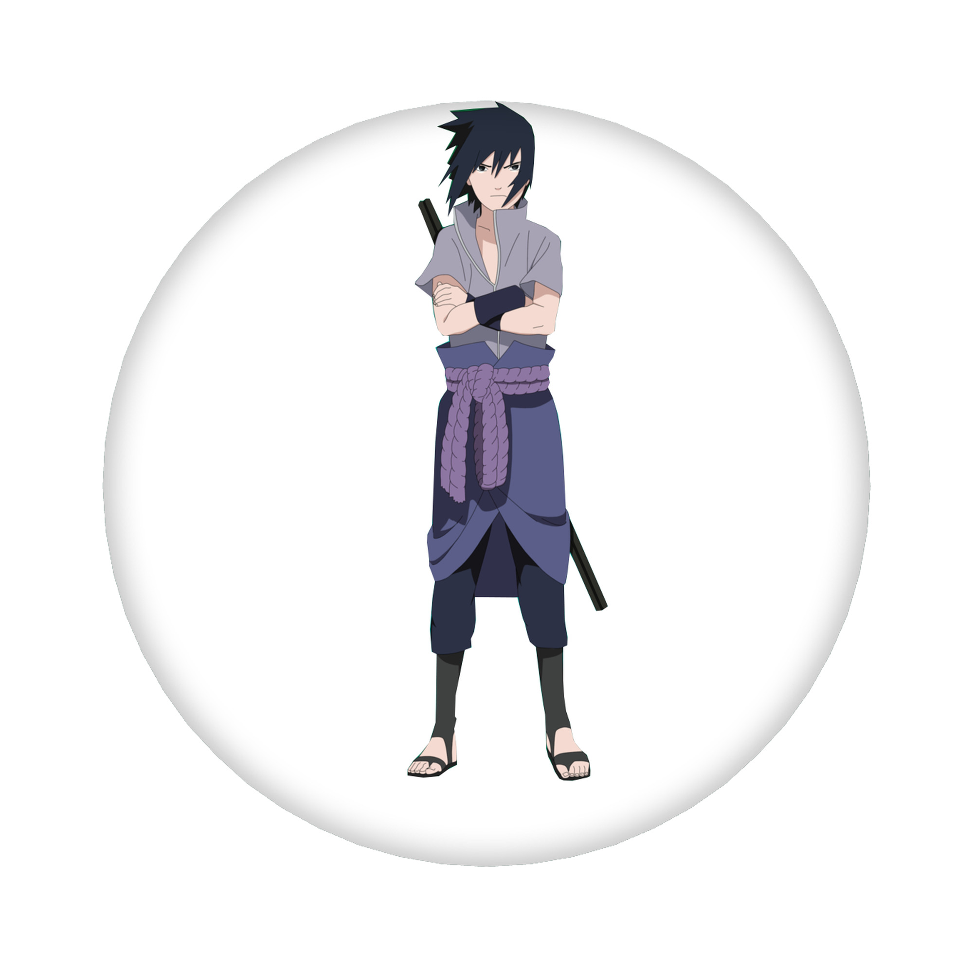 （画像用） NARUTO -ナルト- うちは サスケ Uchiha Sasuke 6cm 缶バッジ 複数セット
