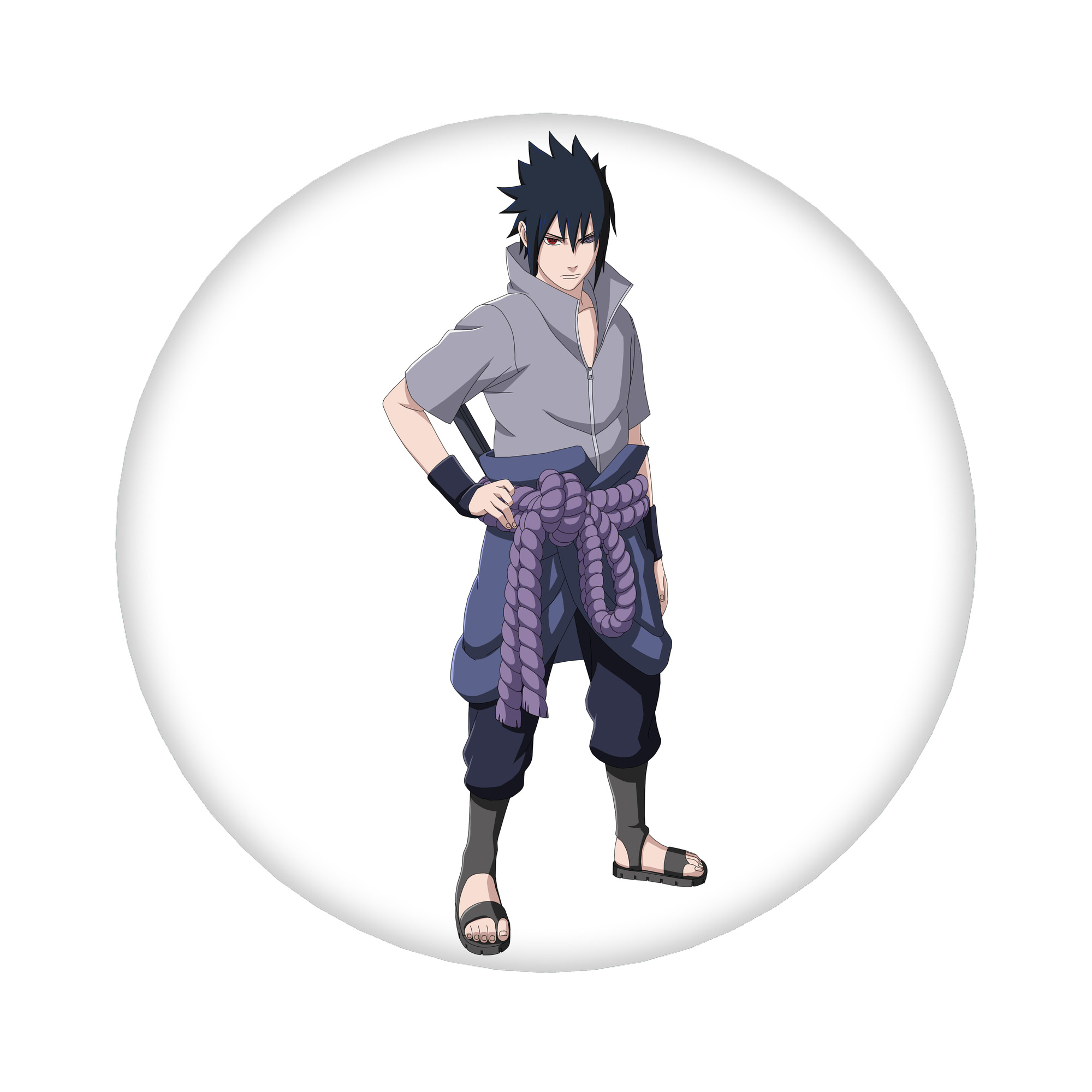 （画像用） NARUTO -ナルト- うちは サスケ Uchiha Sasuke 6cm 缶バッジ 複数セット