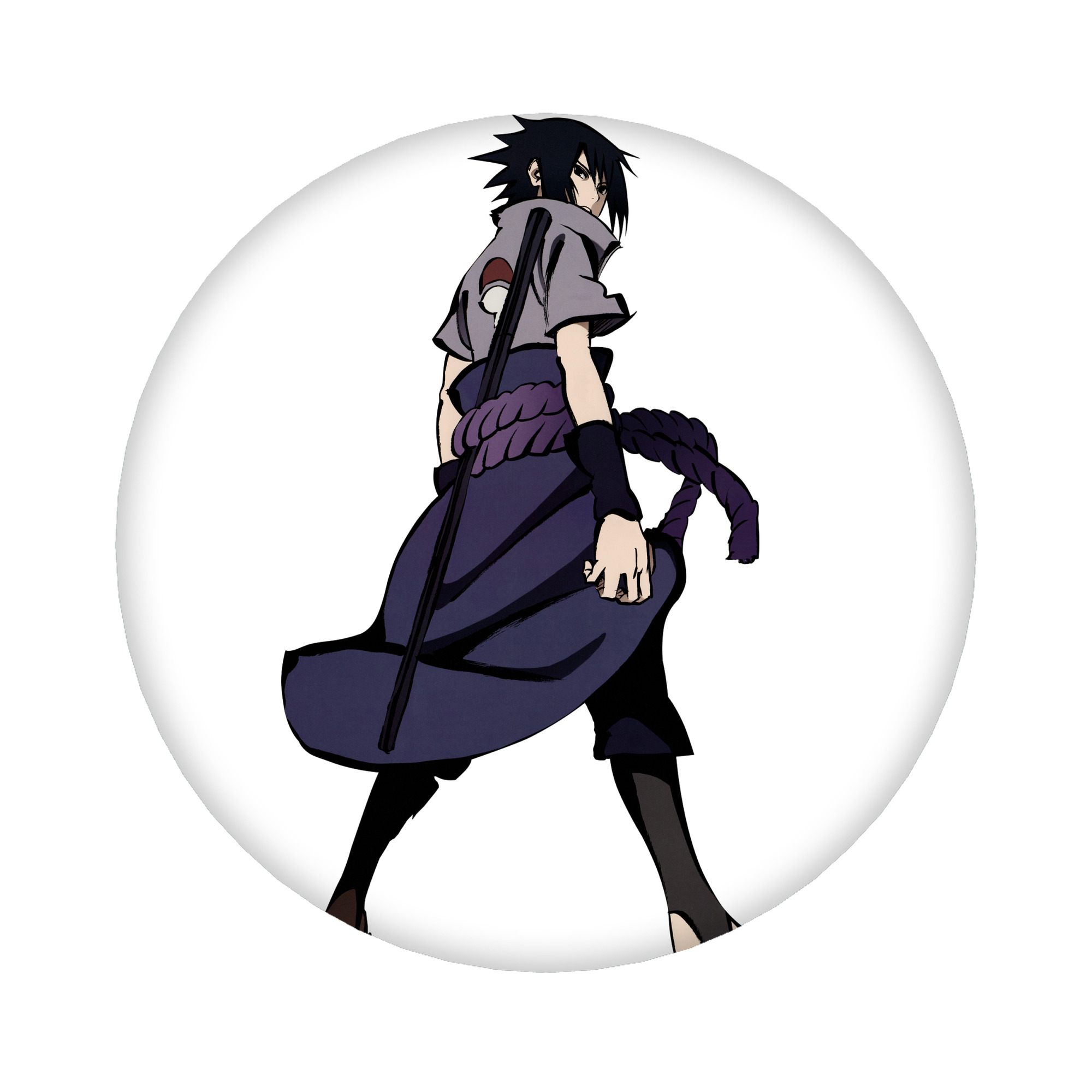 （画像用） NARUTO -ナルト- うちは サスケ Uchiha Sasuke 6cm 缶バッジ 複数セット