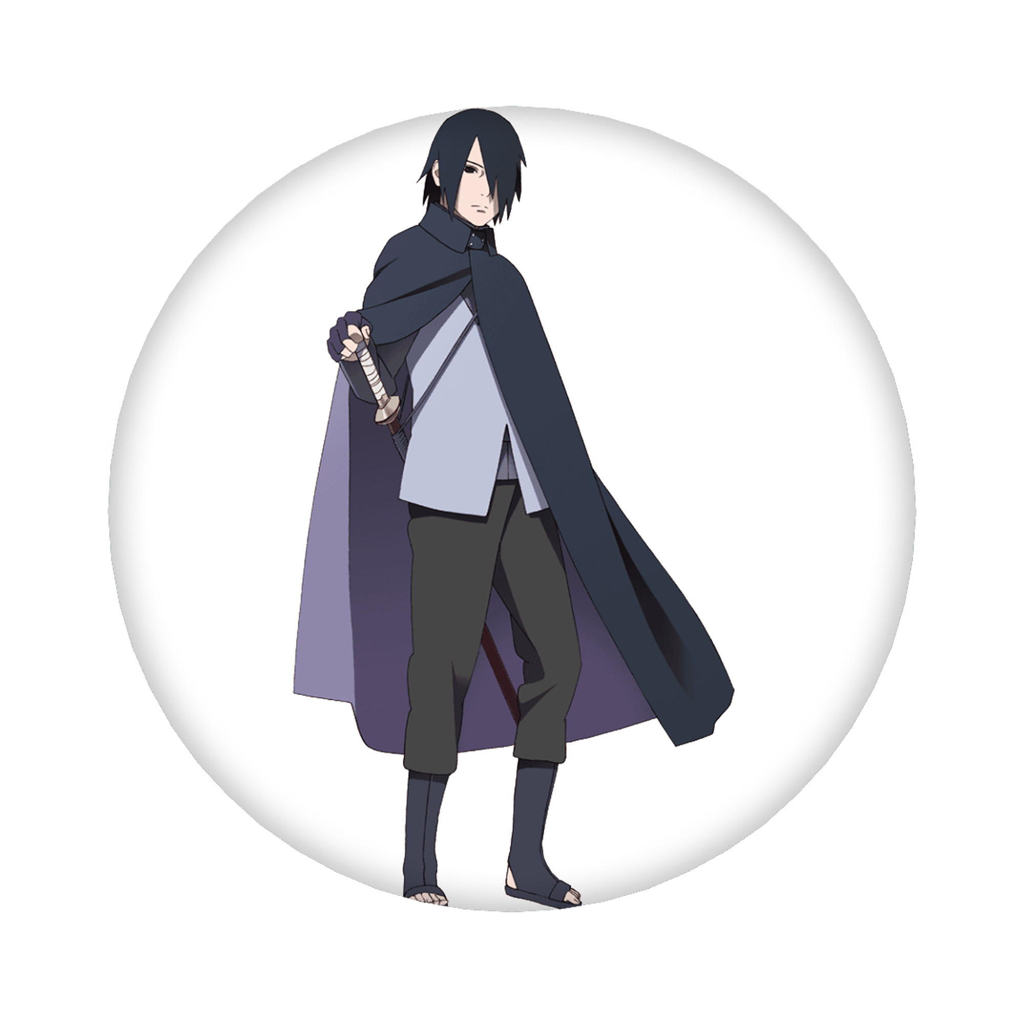 （画像用） NARUTO -ナルト- うちは サスケ Uchiha Sasuke 6cm 缶バッジ 複数セット