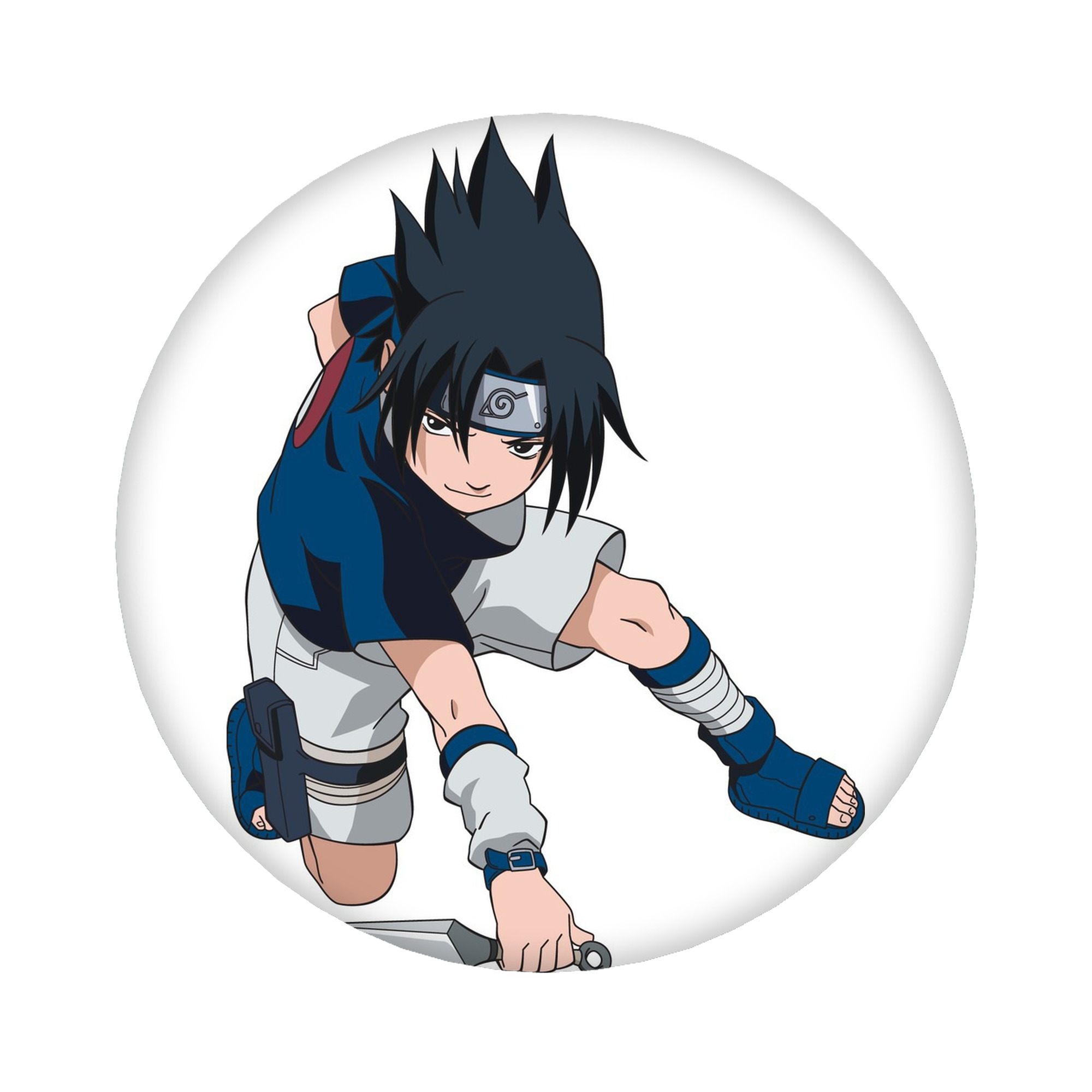 （画像用） NARUTO -ナルト- うちは サスケ Uchiha Sasuke 6cm 缶バッジ 複数セット