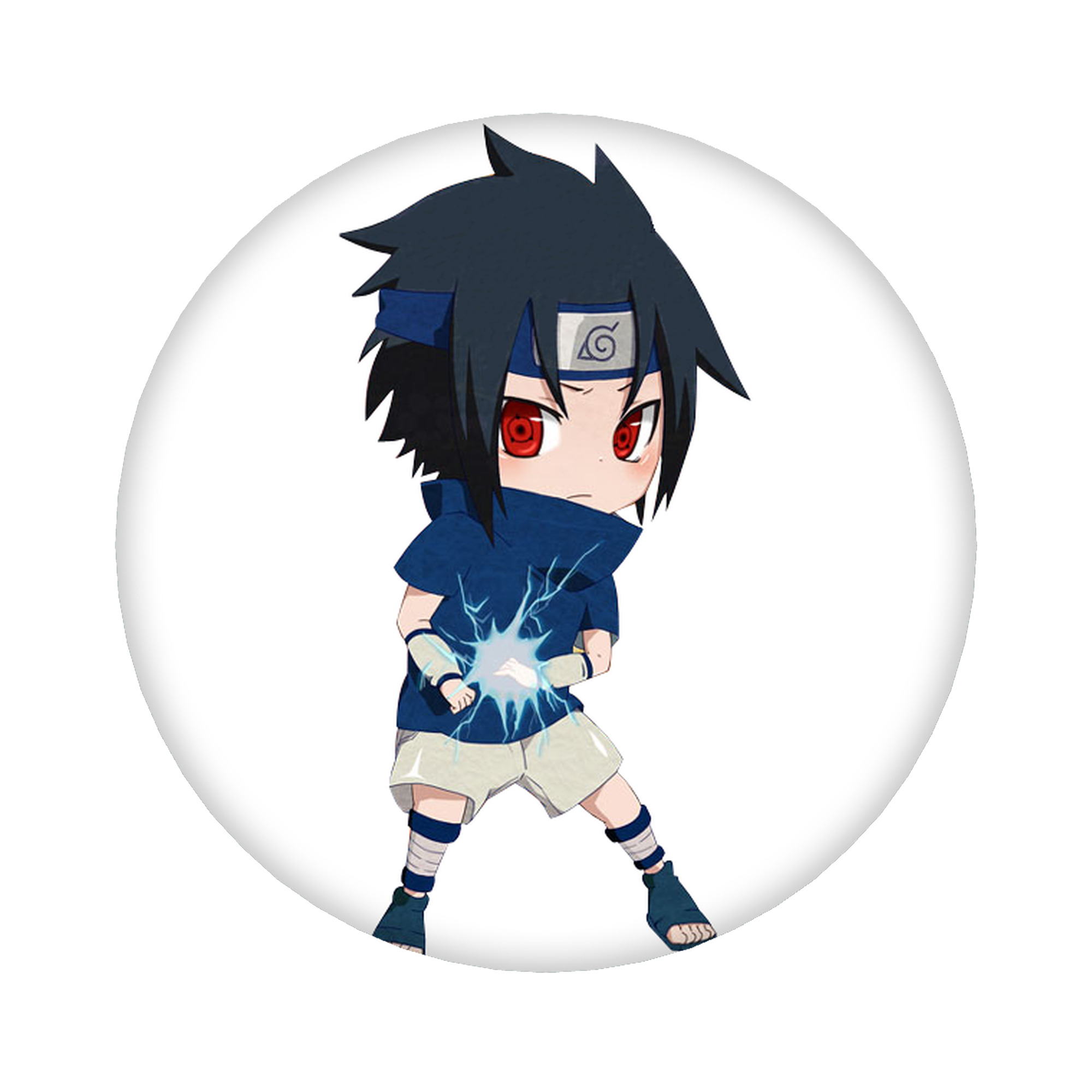 （画像用） NARUTO -ナルト- うちは サスケ Uchiha Sasuke 6cm 缶バッジ 複数セット