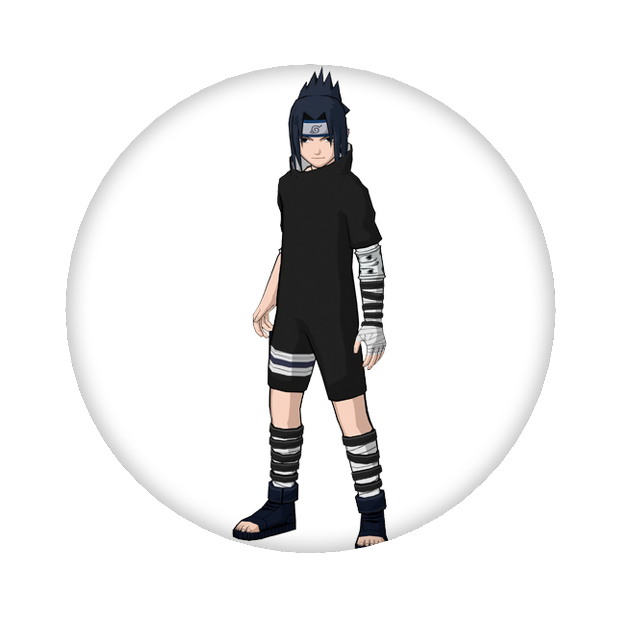 （画像用） NARUTO -ナルト- うちは サスケ Uchiha Sasuke 6cm 缶バッジ 複数セット