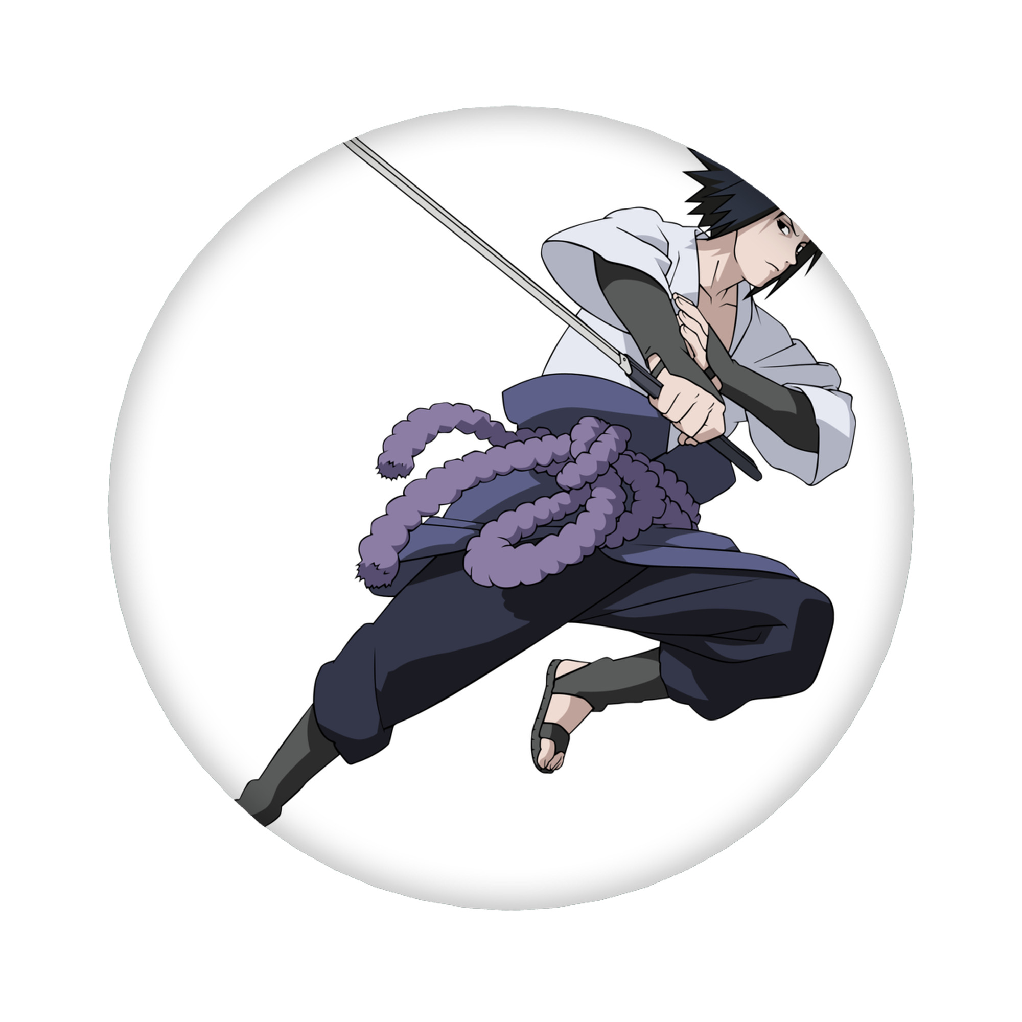 （画像用） NARUTO -ナルト- うちは サスケ Uchiha Sasuke 6cm 缶バッジ 複数セット