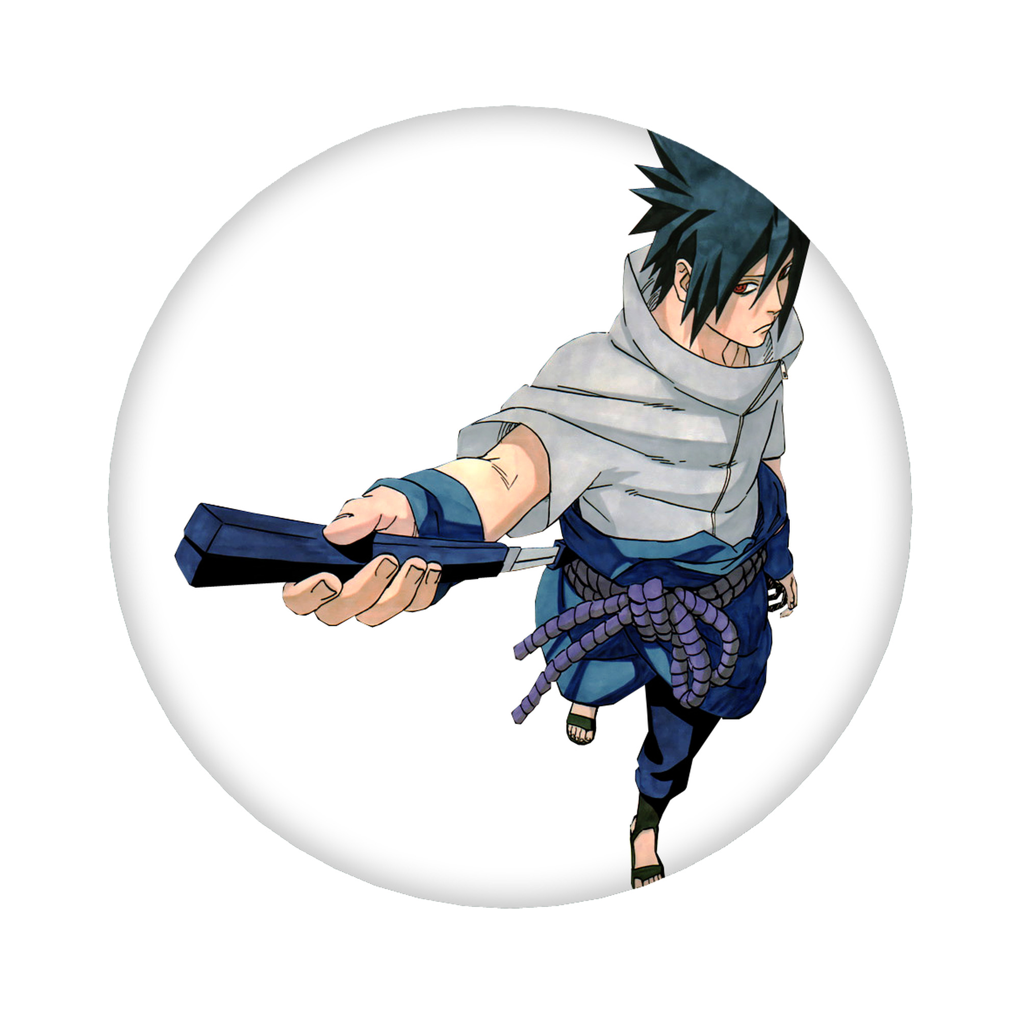 （画像用） NARUTO -ナルト- うちは サスケ Uchiha Sasuke 6cm 缶バッジ 複数セット