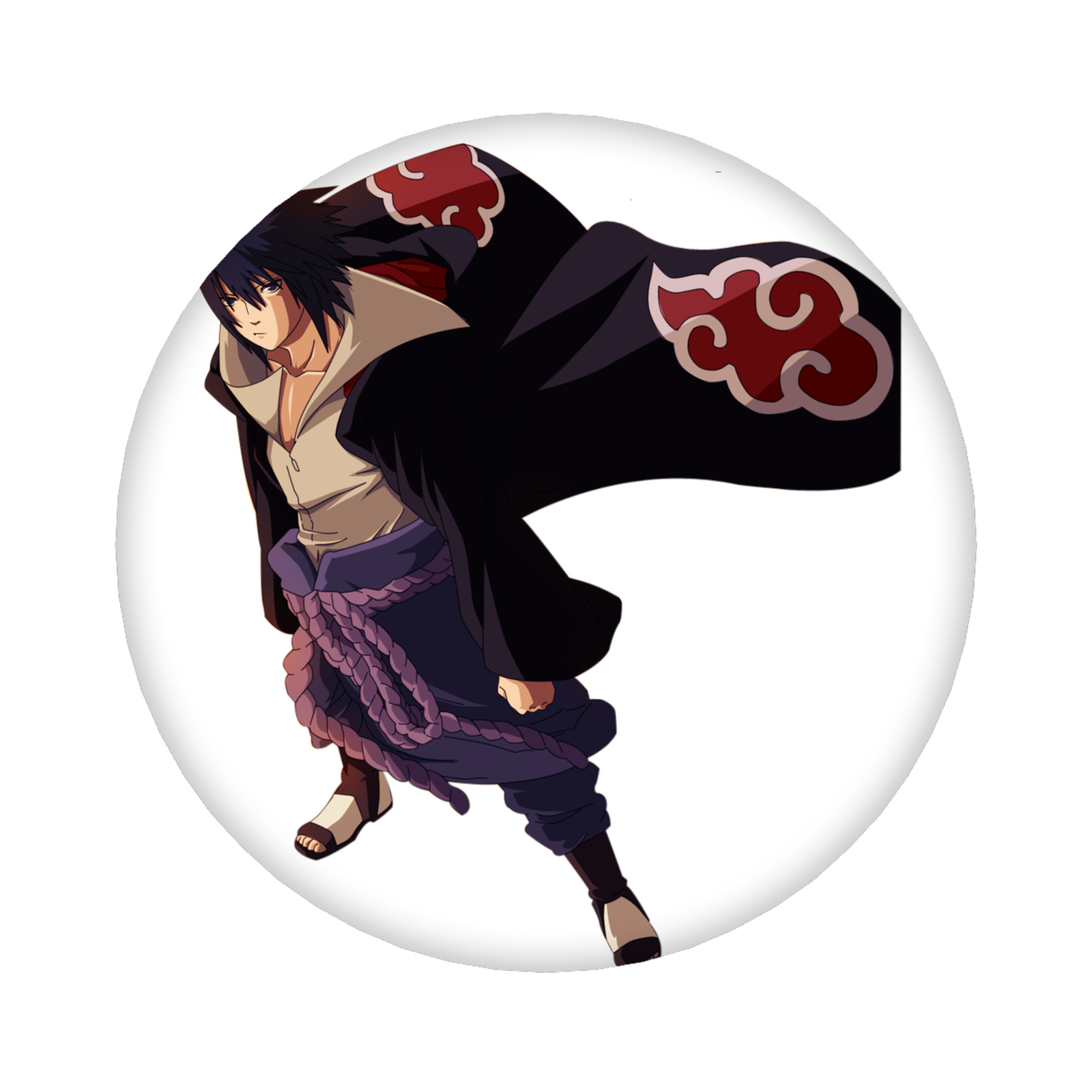 （画像用） NARUTO -ナルト- うちは サスケ Uchiha Sasuke 6cm 缶バッジ 複数セット
