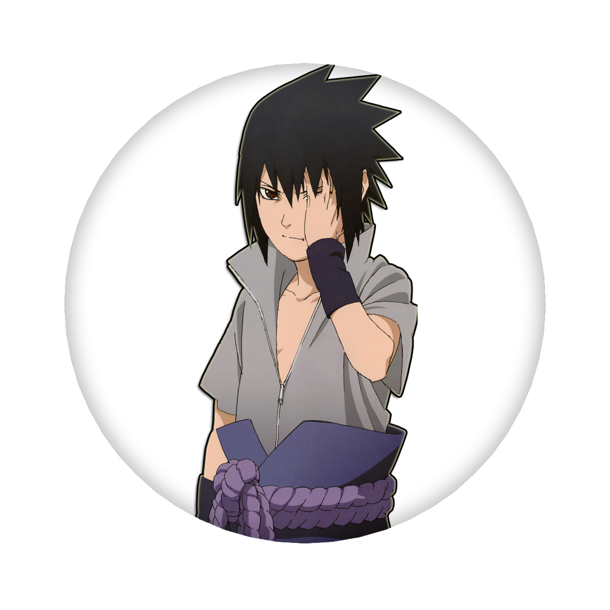 （画像用） NARUTO -ナルト- うちは サスケ Uchiha Sasuke 6cm 缶バッジ 複数セット