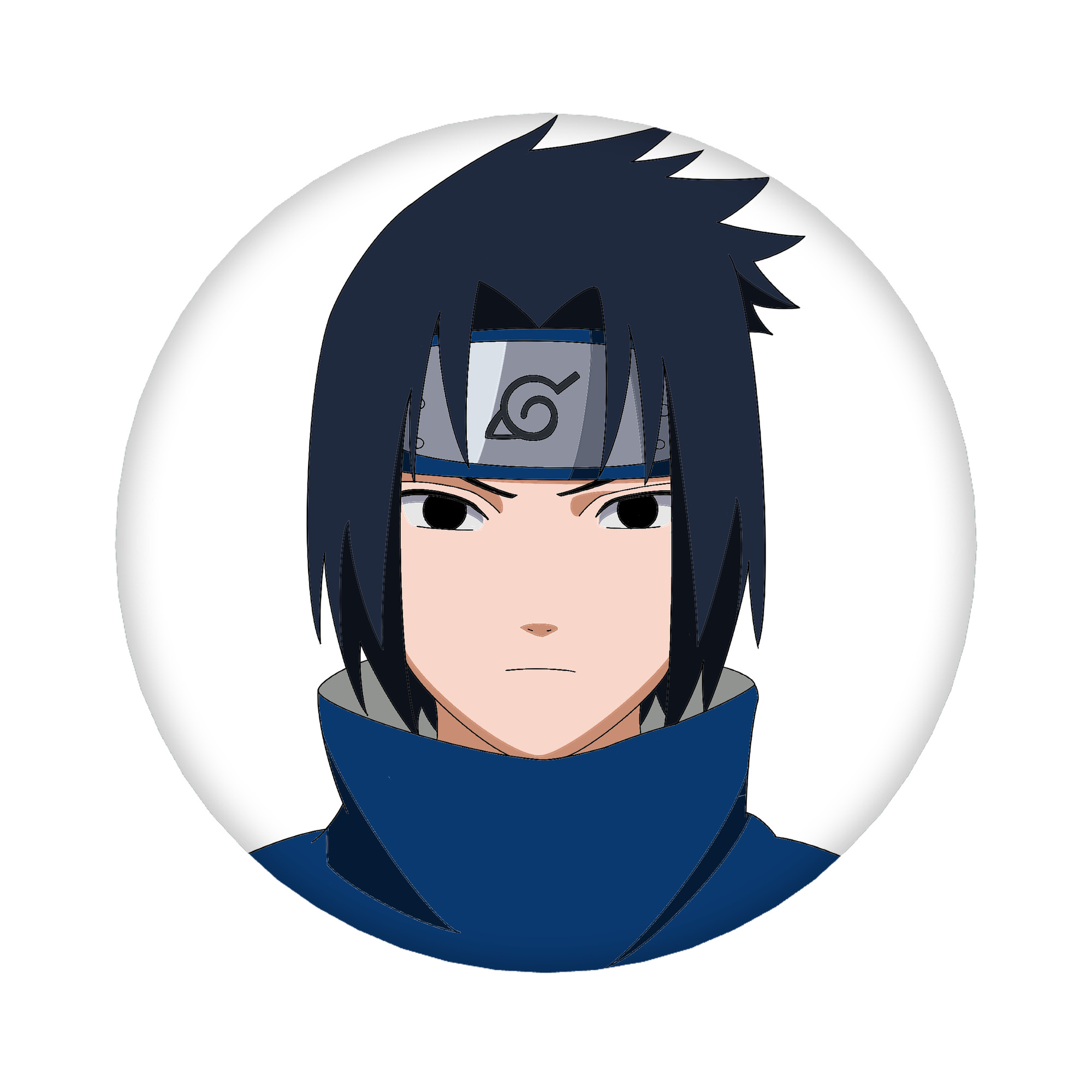 （画像用） NARUTO -ナルト- うちは サスケ Uchiha Sasuke 6cm 缶バッジ 複数セット