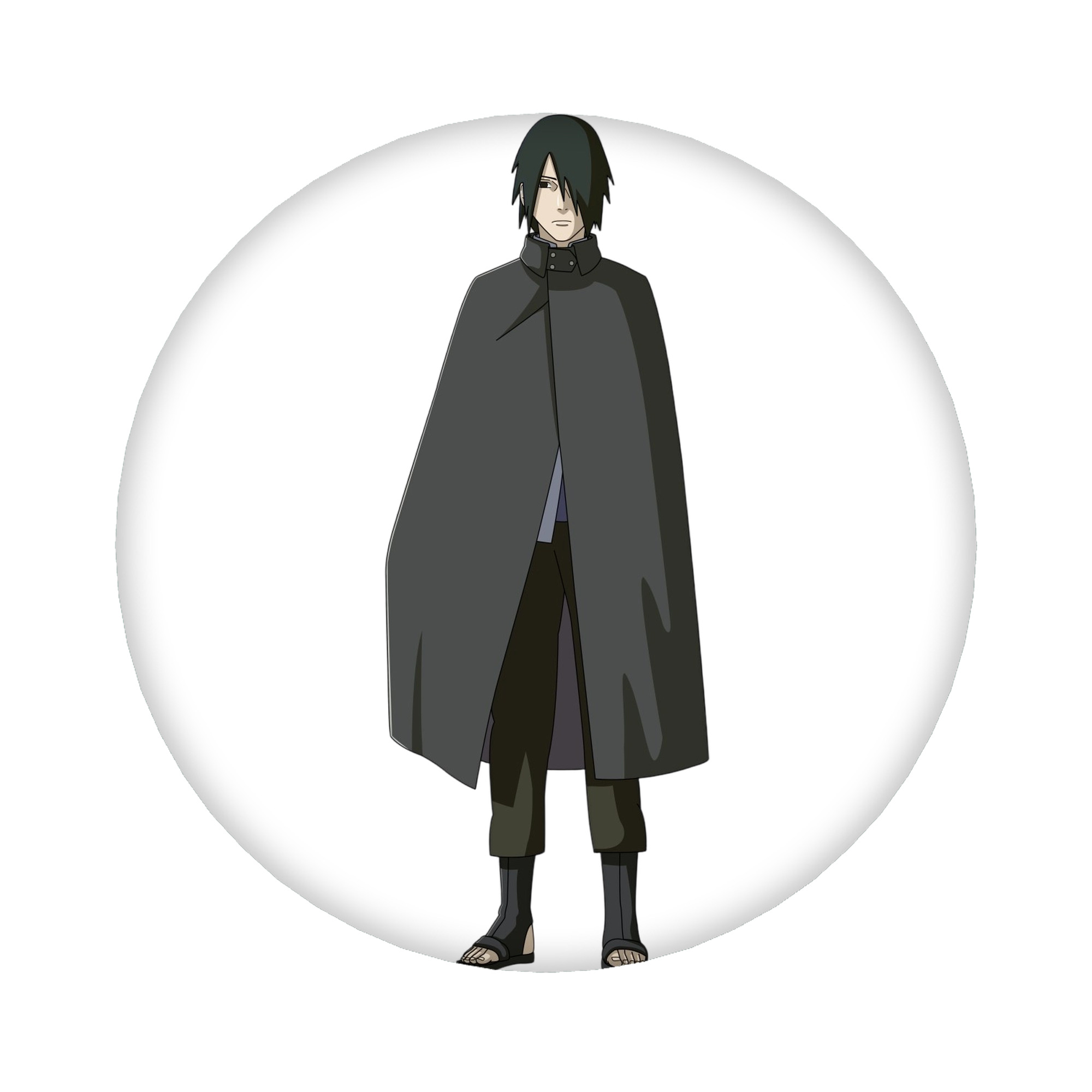 （画像用） NARUTO -ナルト- うちは サスケ Uchiha Sasuke 6cm 缶バッジ 複数セット