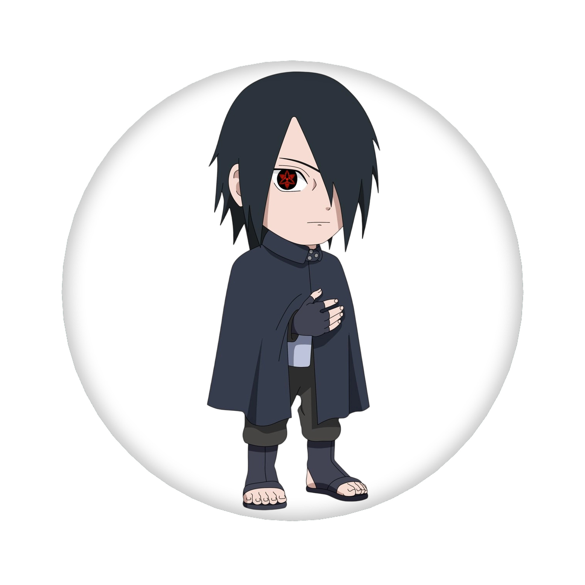 （画像用） NARUTO -ナルト- うちは サスケ Uchiha Sasuke 6cm 缶バッジ 複数セット