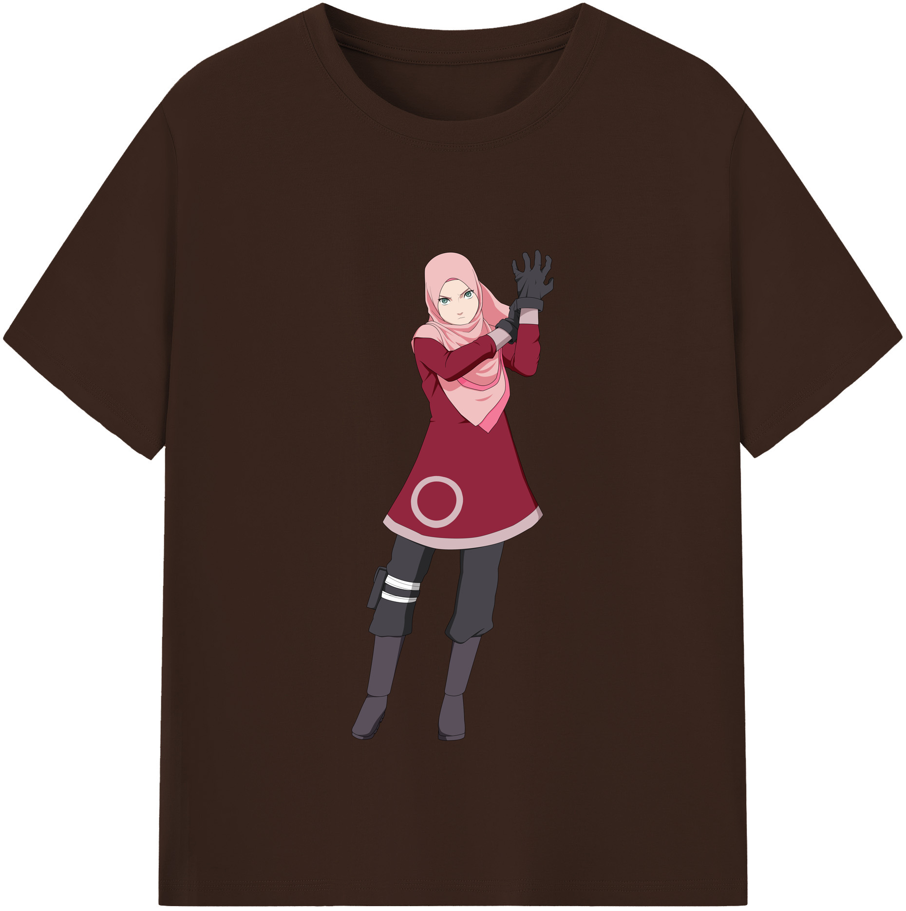 （画像用） NARUTO -ナルト- 春野サクラ Haruno Sakura 綿100％半袖Tシャツ（フロントプリント）