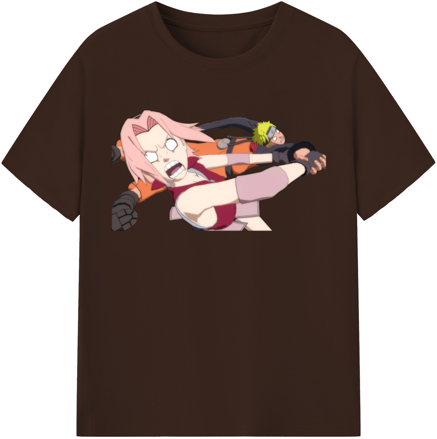 （画像用） NARUTO -ナルト- 春野サクラ Haruno Sakura 綿100％半袖Tシャツ（フロントプリント）