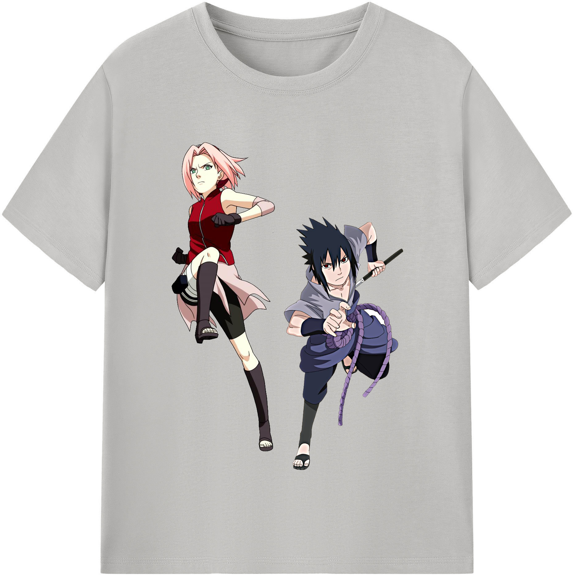 （画像用） NARUTO -ナルト- 春野サクラ Haruno Sakura 綿100％半袖Tシャツ（フロントプリント）