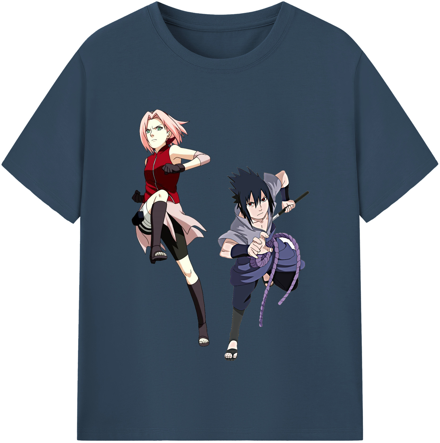 （画像用） NARUTO -ナルト- 春野サクラ Haruno Sakura 綿100％半袖Tシャツ（フロントプリント）