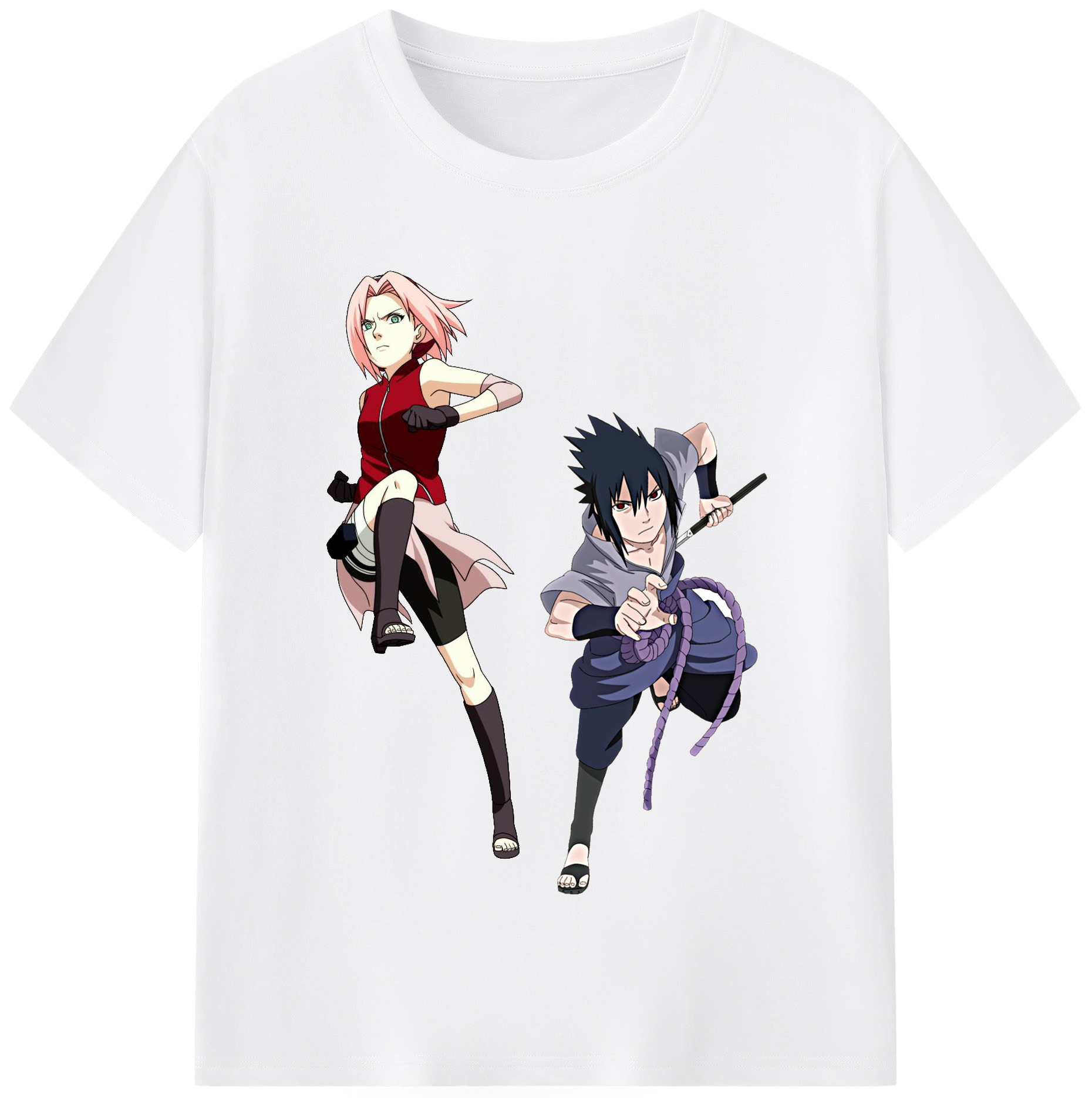 （画像用） NARUTO -ナルト- 春野サクラ Haruno Sakura 綿100％半袖Tシャツ（フロントプリント）