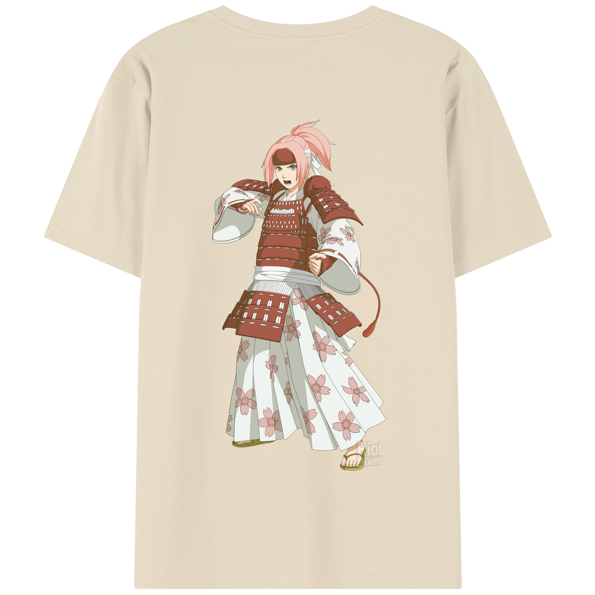（画像用） NARUTO -ナルト- 春野サクラ Haruno Sakura 綿100％半袖Tシャツ（背面プリント）