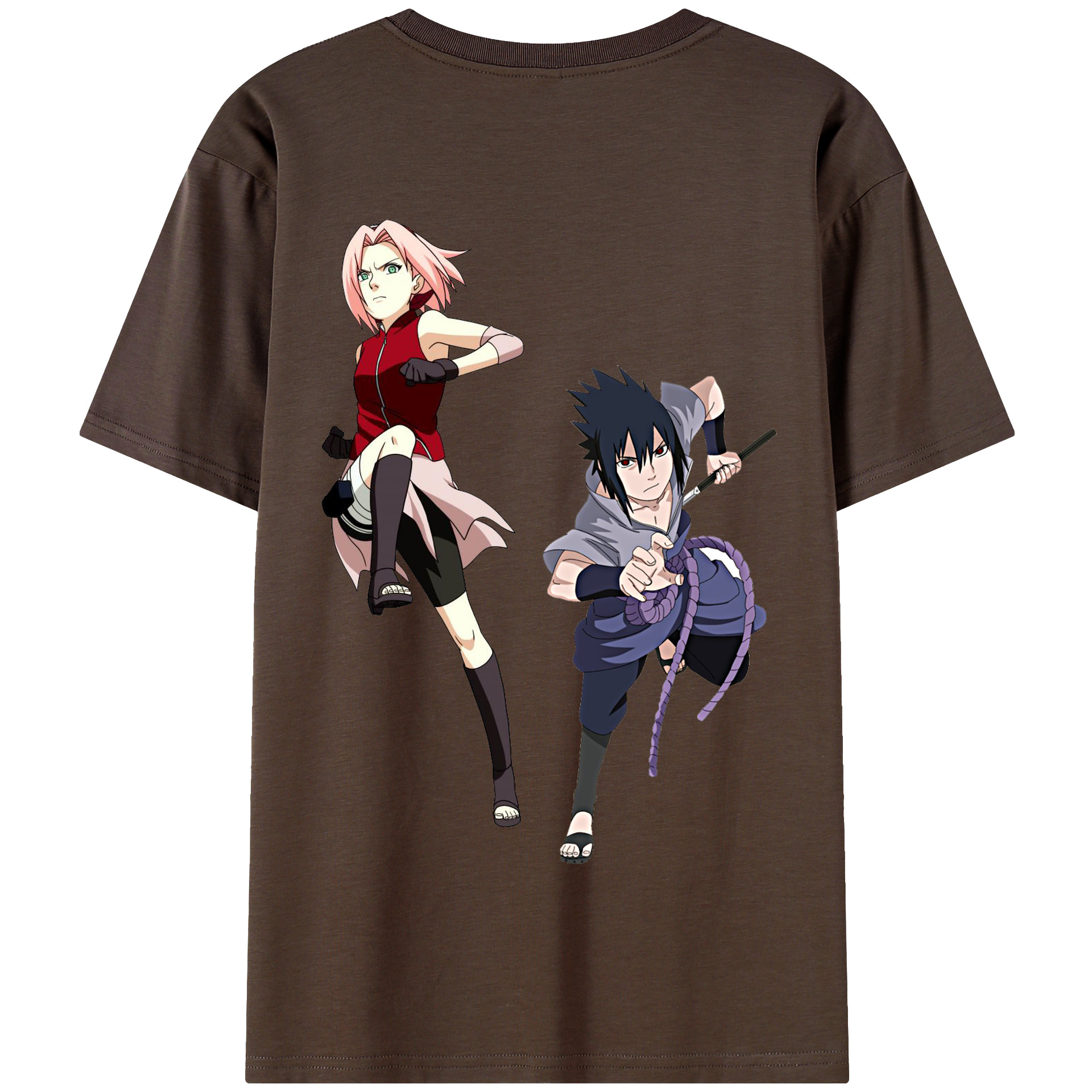 （画像用） NARUTO -ナルト- 春野サクラ Haruno Sakura 綿100％半袖Tシャツ（背面プリント）