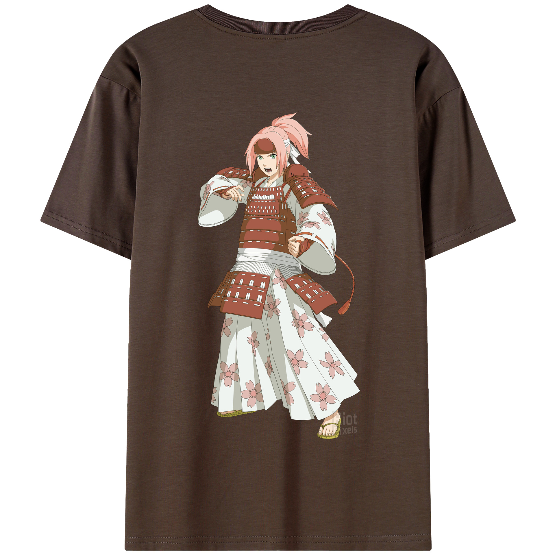 （画像用） NARUTO -ナルト- 春野サクラ Haruno Sakura 綿100％半袖Tシャツ（背面プリント）