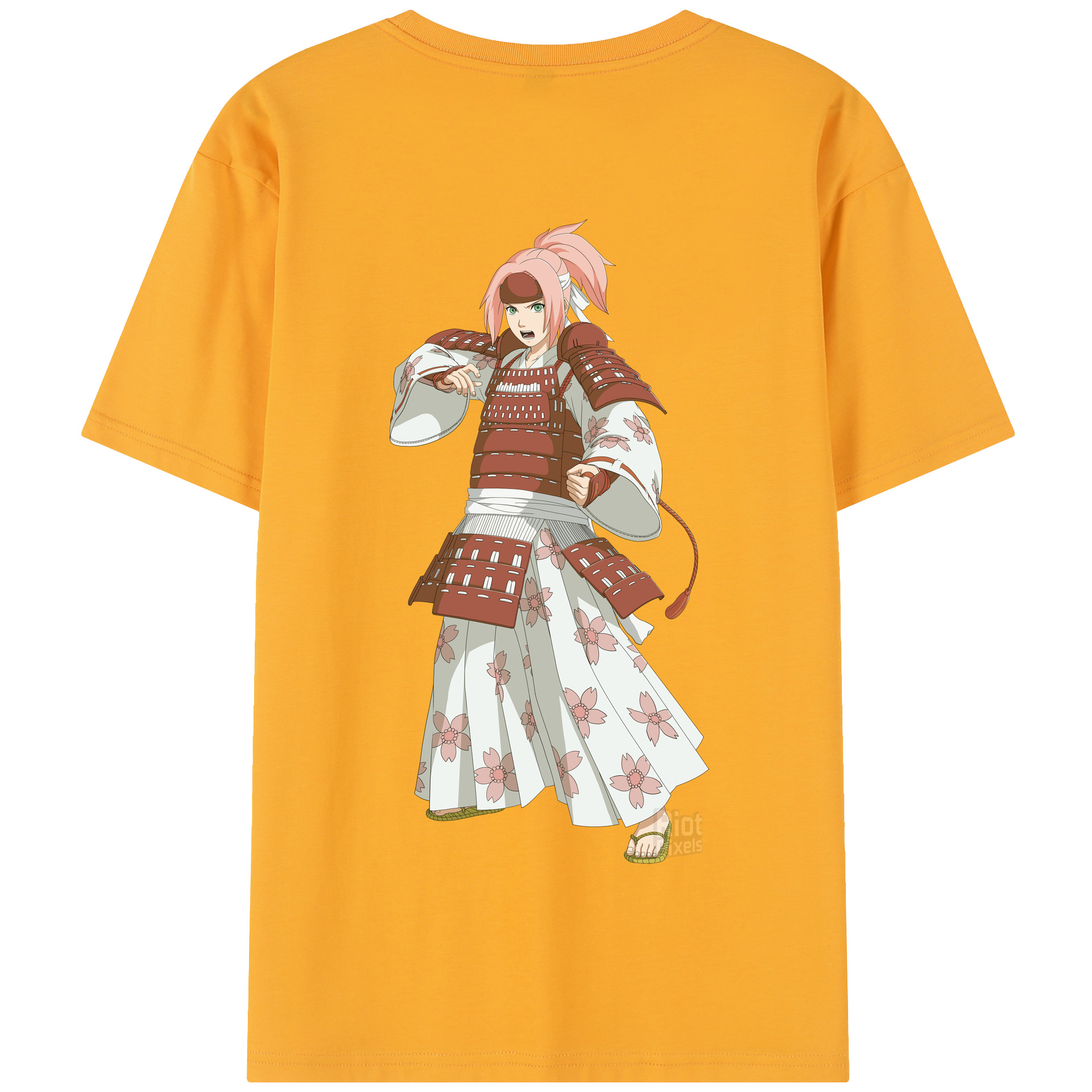 （画像用） NARUTO -ナルト- 春野サクラ Haruno Sakura 綿100％半袖Tシャツ（背面プリント）
