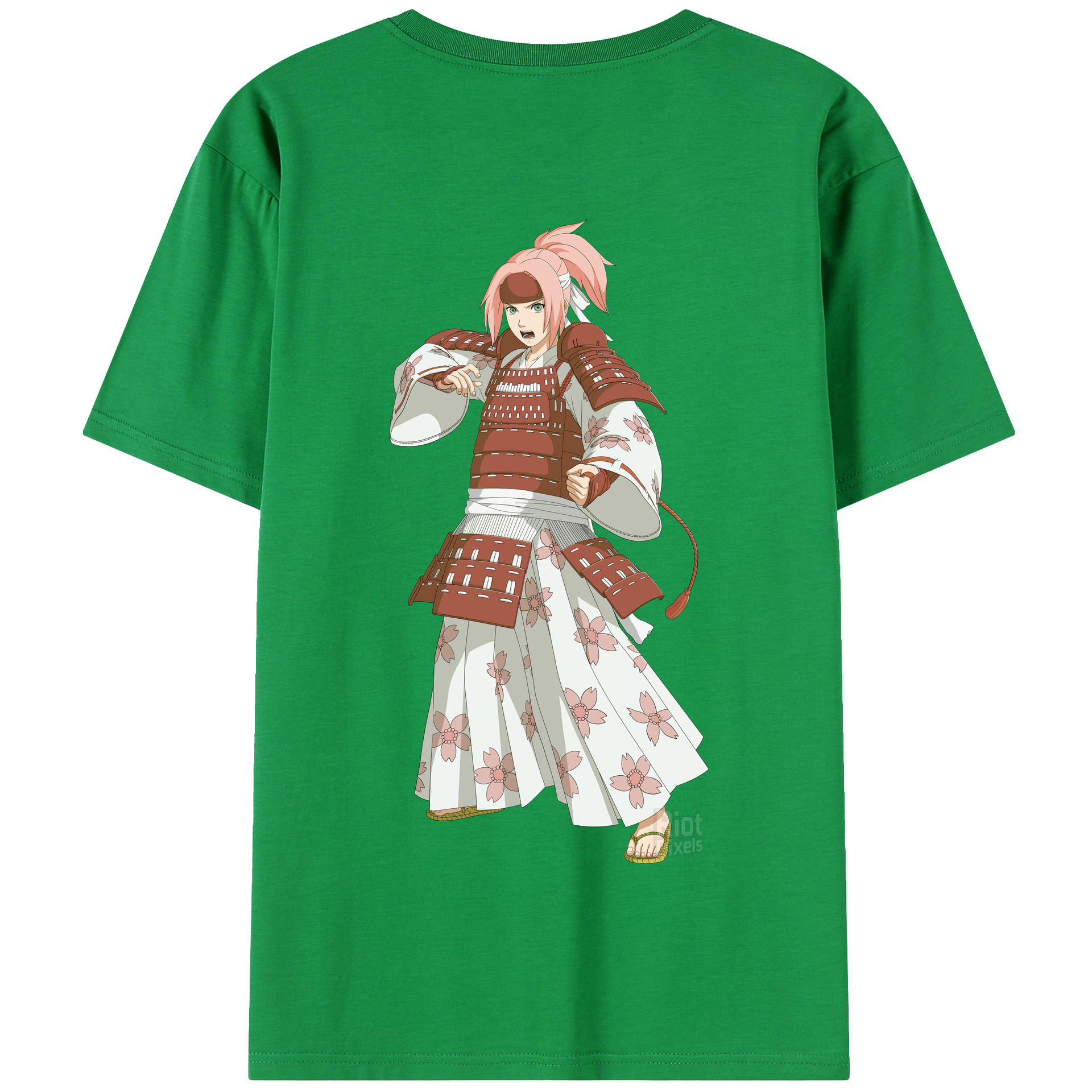 （画像用） NARUTO -ナルト- 春野サクラ Haruno Sakura 綿100％半袖Tシャツ（背面プリント）