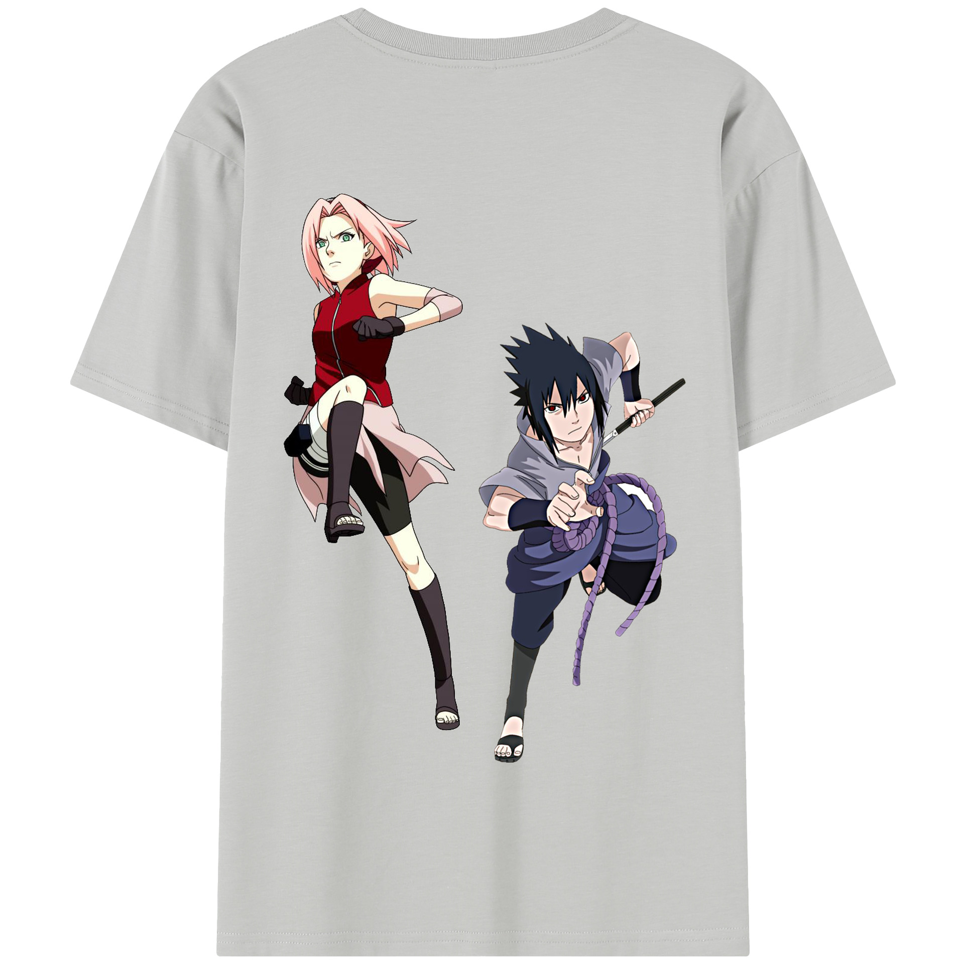 （画像用） NARUTO -ナルト- 春野サクラ Haruno Sakura 綿100％半袖Tシャツ（背面プリント）