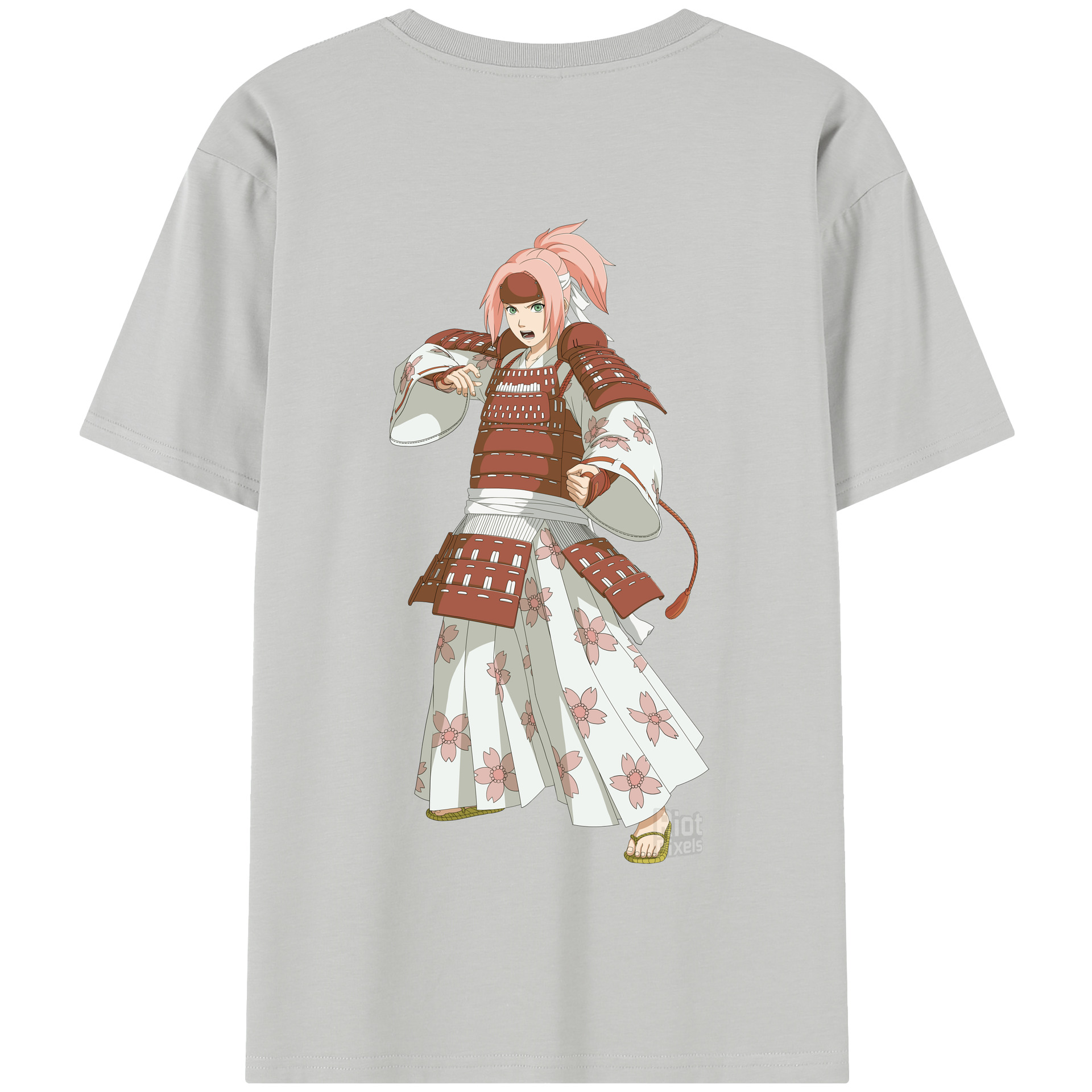 （画像用） NARUTO -ナルト- 春野サクラ Haruno Sakura 綿100％半袖Tシャツ（背面プリント）