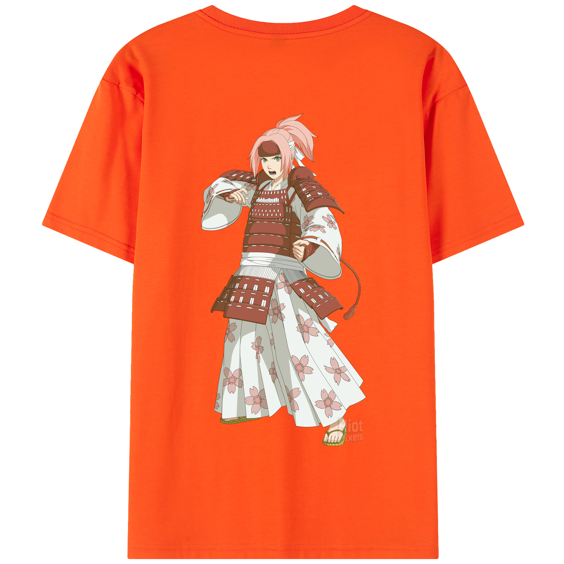 （画像用） NARUTO -ナルト- 春野サクラ Haruno Sakura 綿100％半袖Tシャツ（背面プリント）