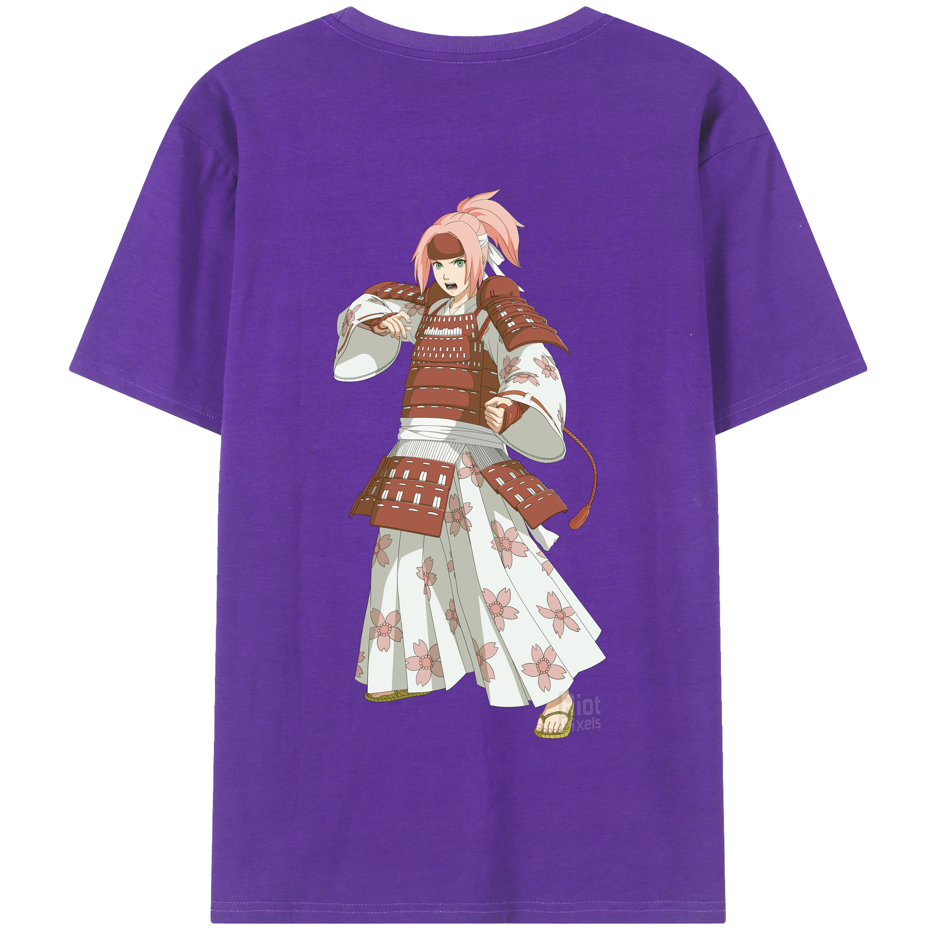 （画像用） NARUTO -ナルト- 春野サクラ Haruno Sakura 綿100％半袖Tシャツ（背面プリント）