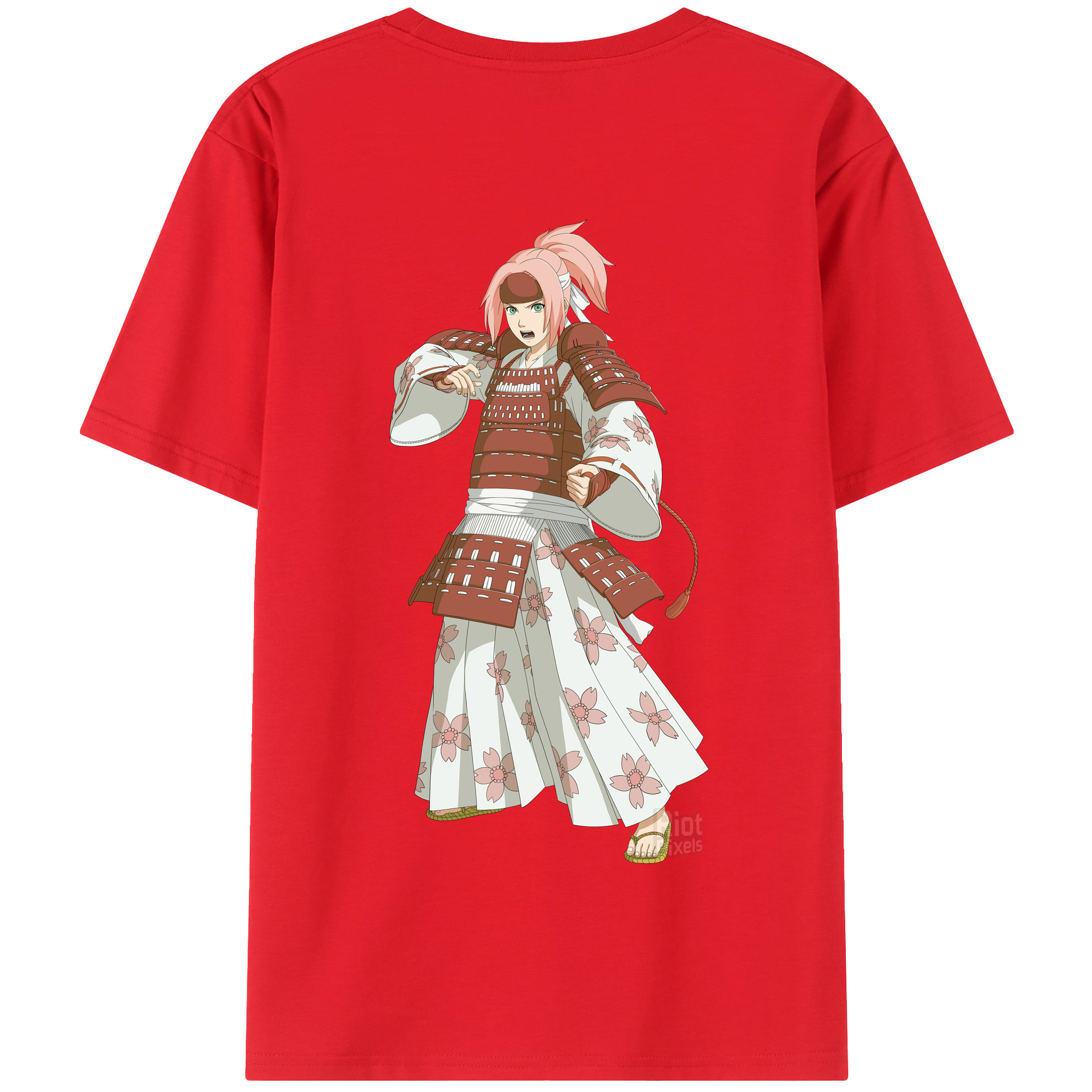 （画像用） NARUTO -ナルト- 春野サクラ Haruno Sakura 綿100％半袖Tシャツ（背面プリント）