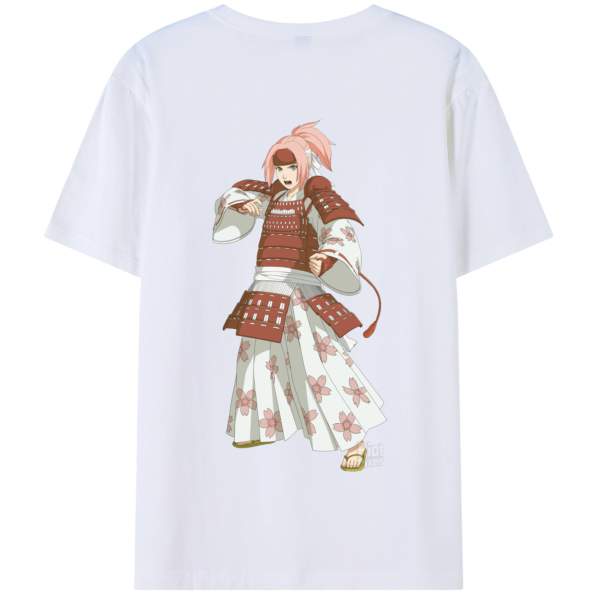 （画像用） NARUTO -ナルト- 春野サクラ Haruno Sakura 綿100％半袖Tシャツ（背面プリント）