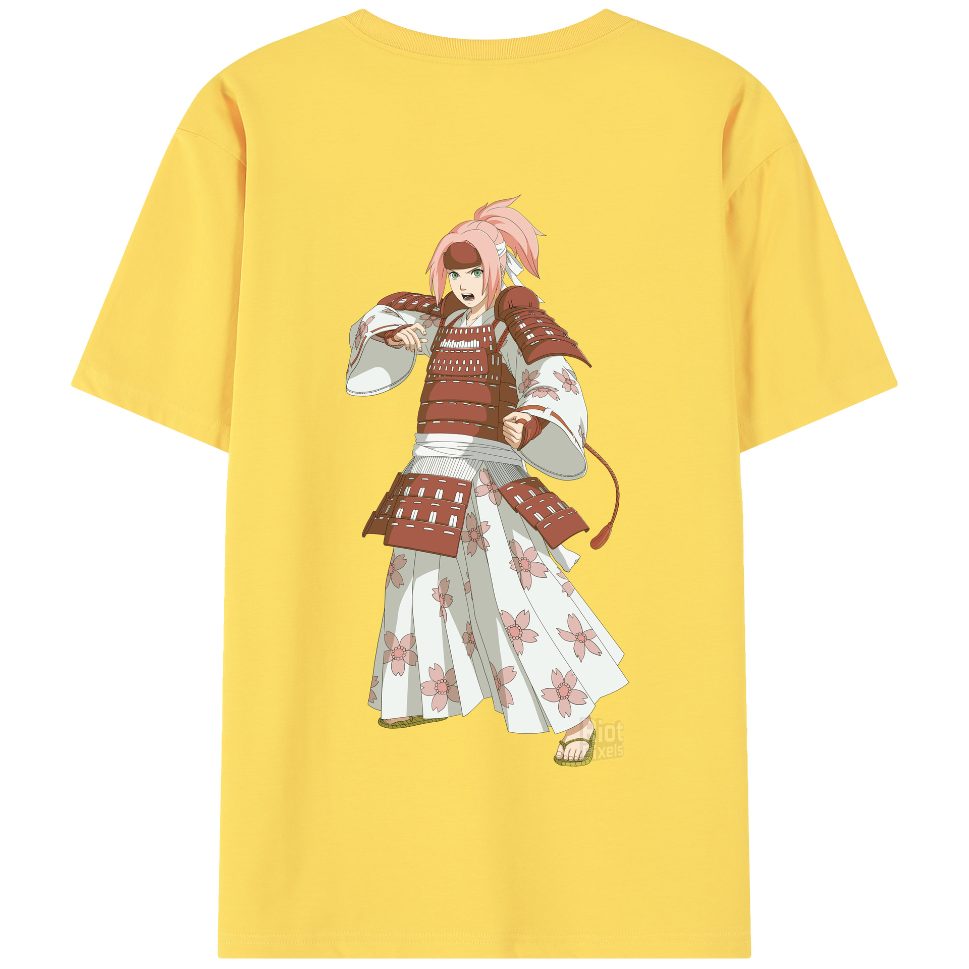（画像用） NARUTO -ナルト- 春野サクラ Haruno Sakura 綿100％半袖Tシャツ（背面プリント）